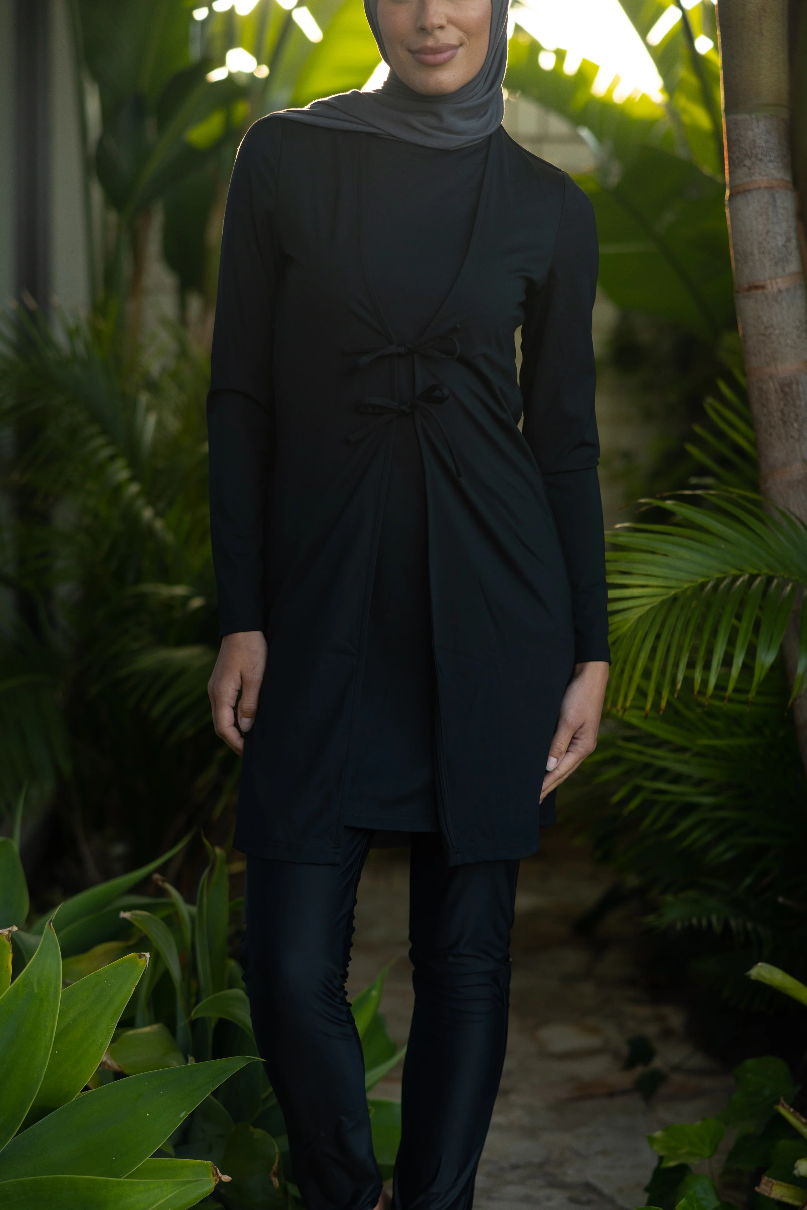 Aleppo Swim Tie Up Tunic - Black - Image 4
