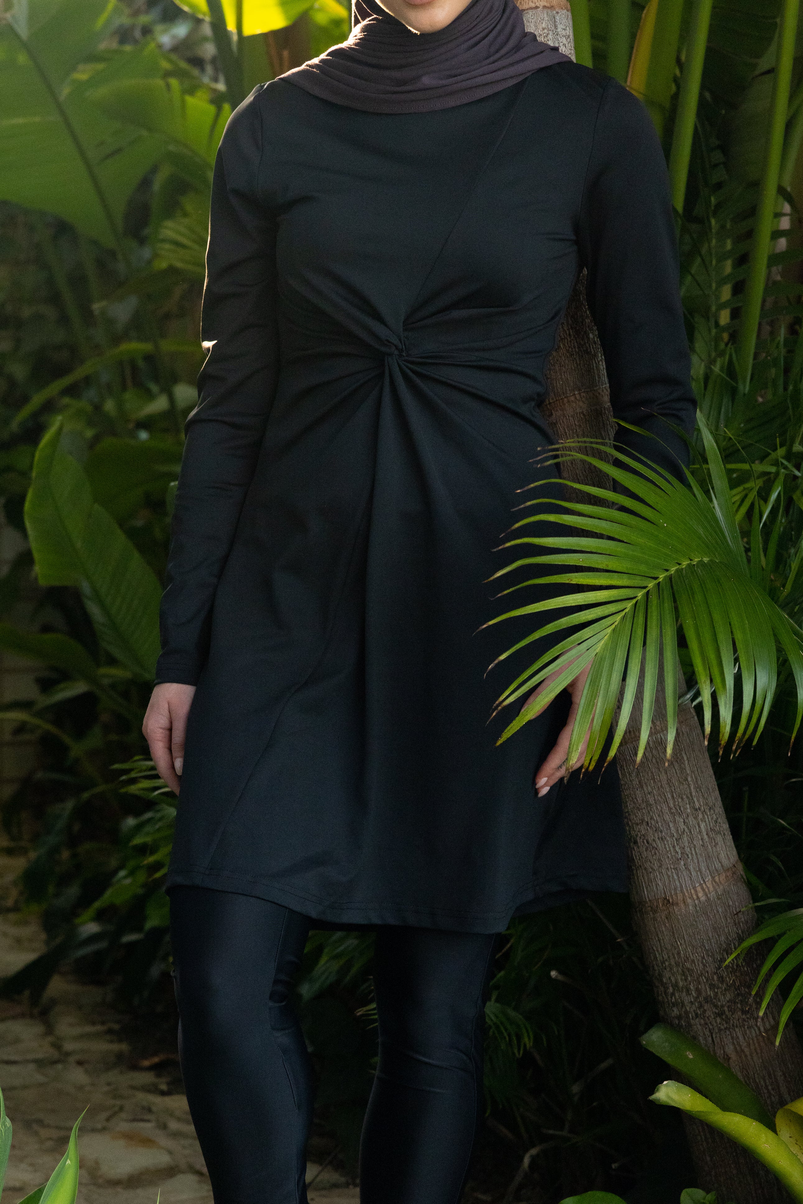 Aleppo Swim Twist Tunic - Black - Image 4