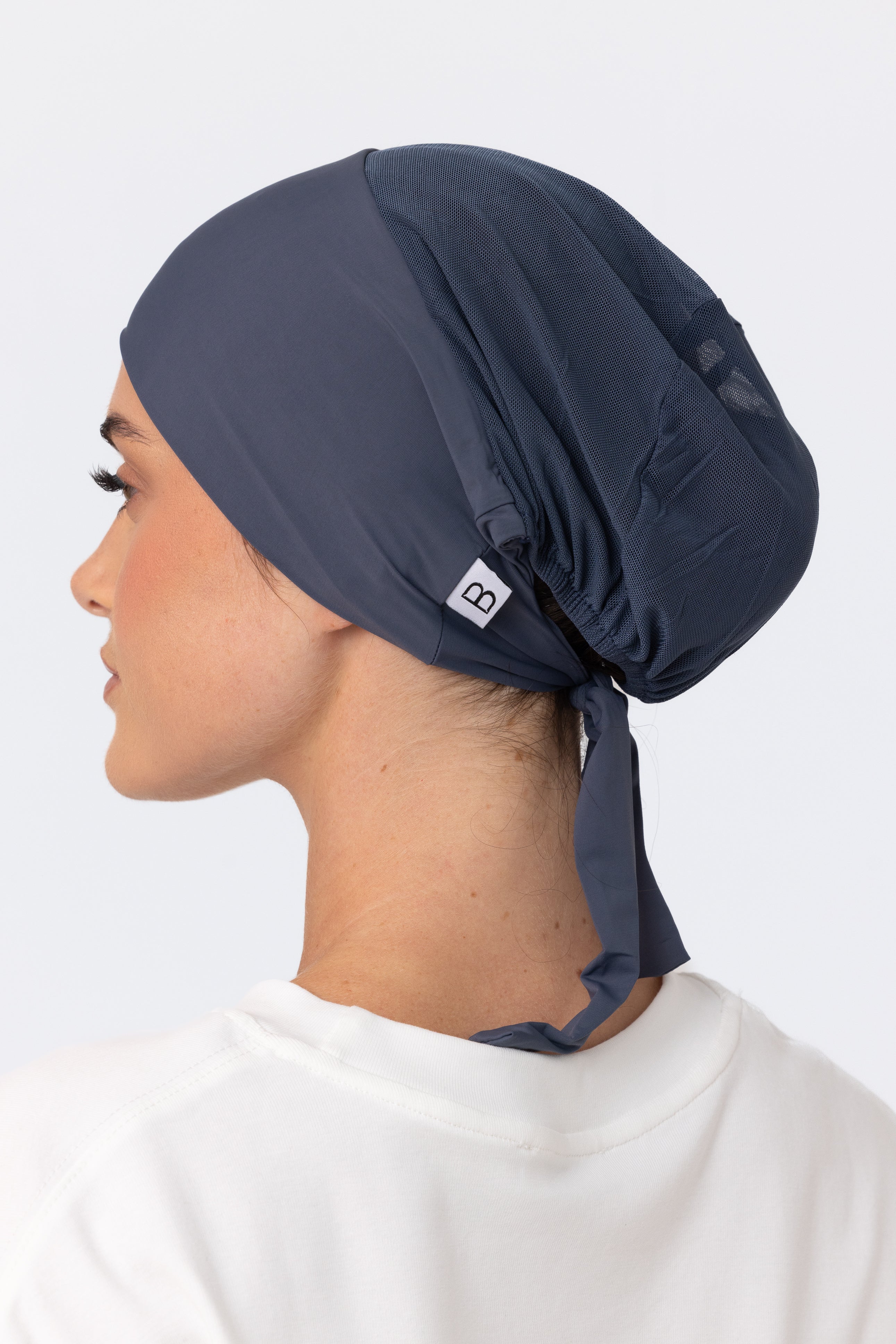 Active Instant Wrap Hijab - Charcoal - Image 4