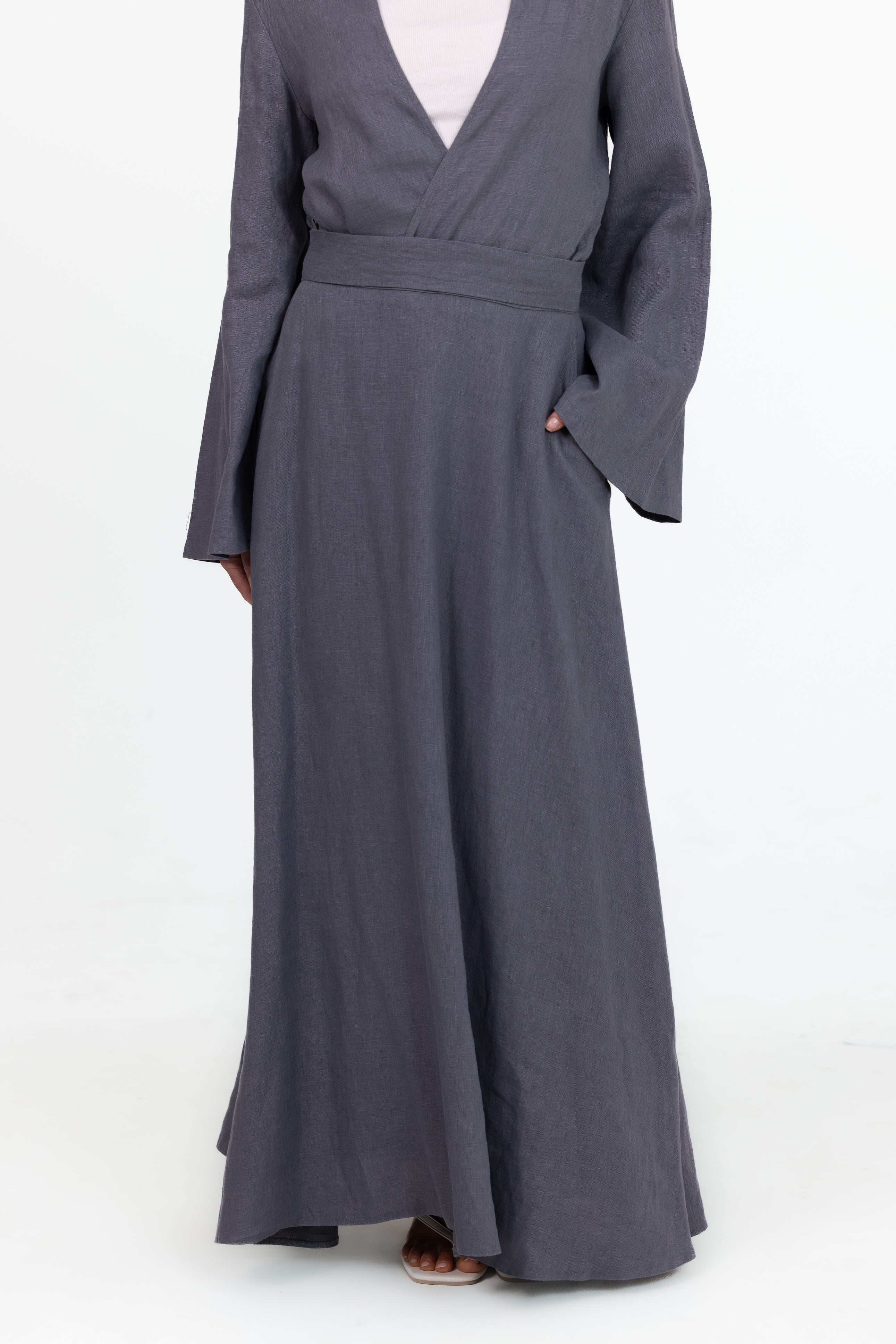 Anaya A Line Skirt - Slate - Image 3