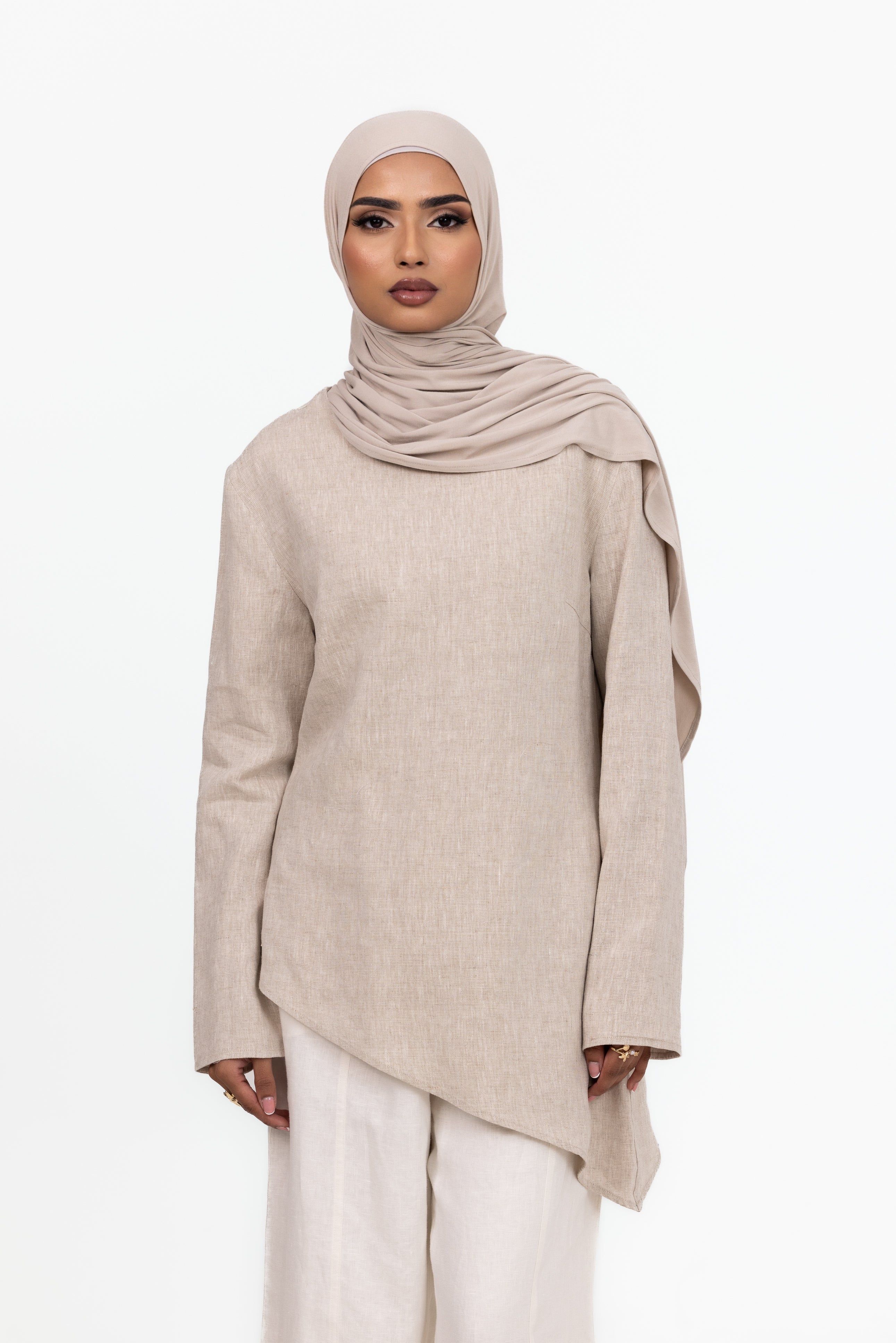 Anaya Asymmetric Top - Natural - Image 3