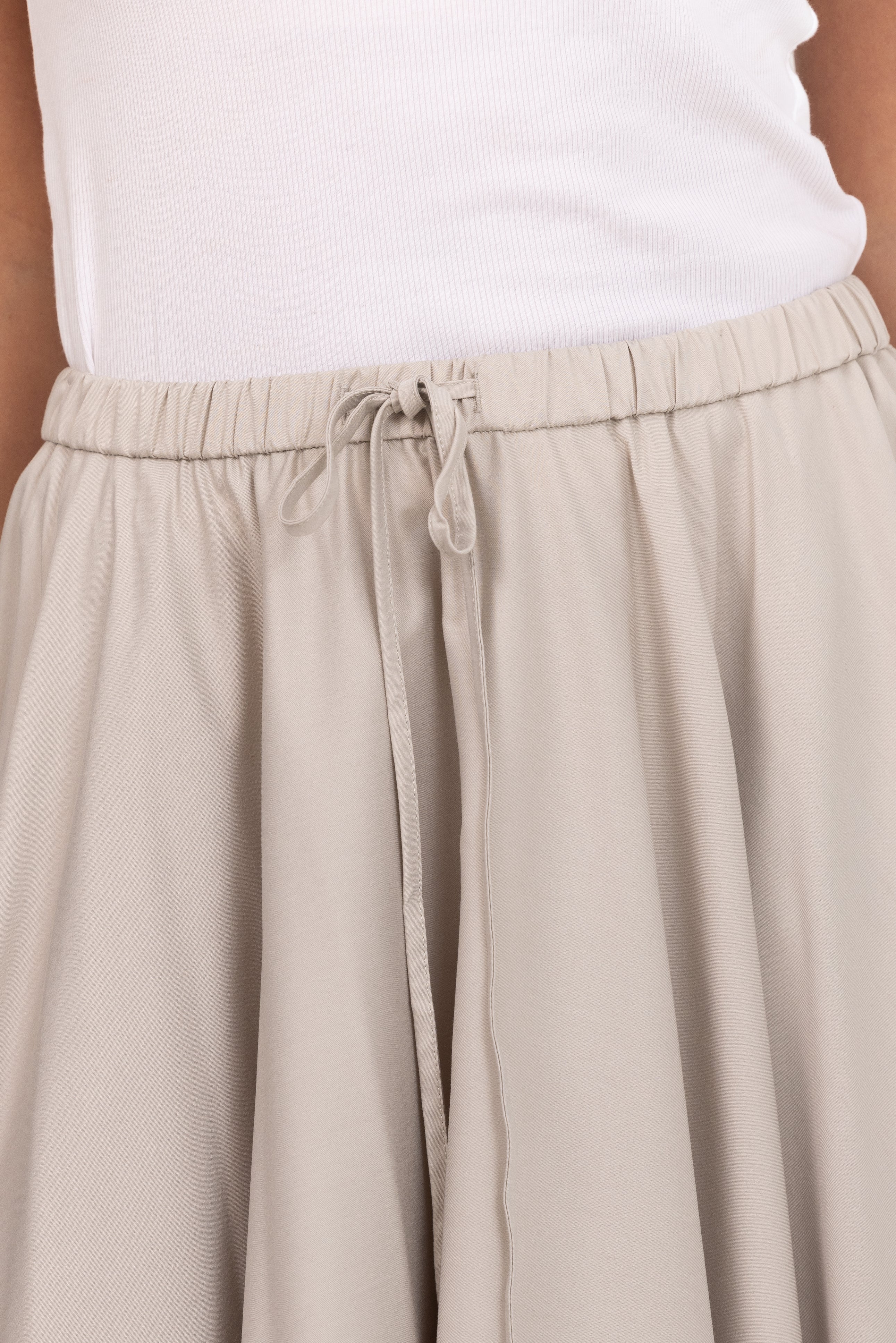 Azrina Drawstring Skirt - Beige - Image 4