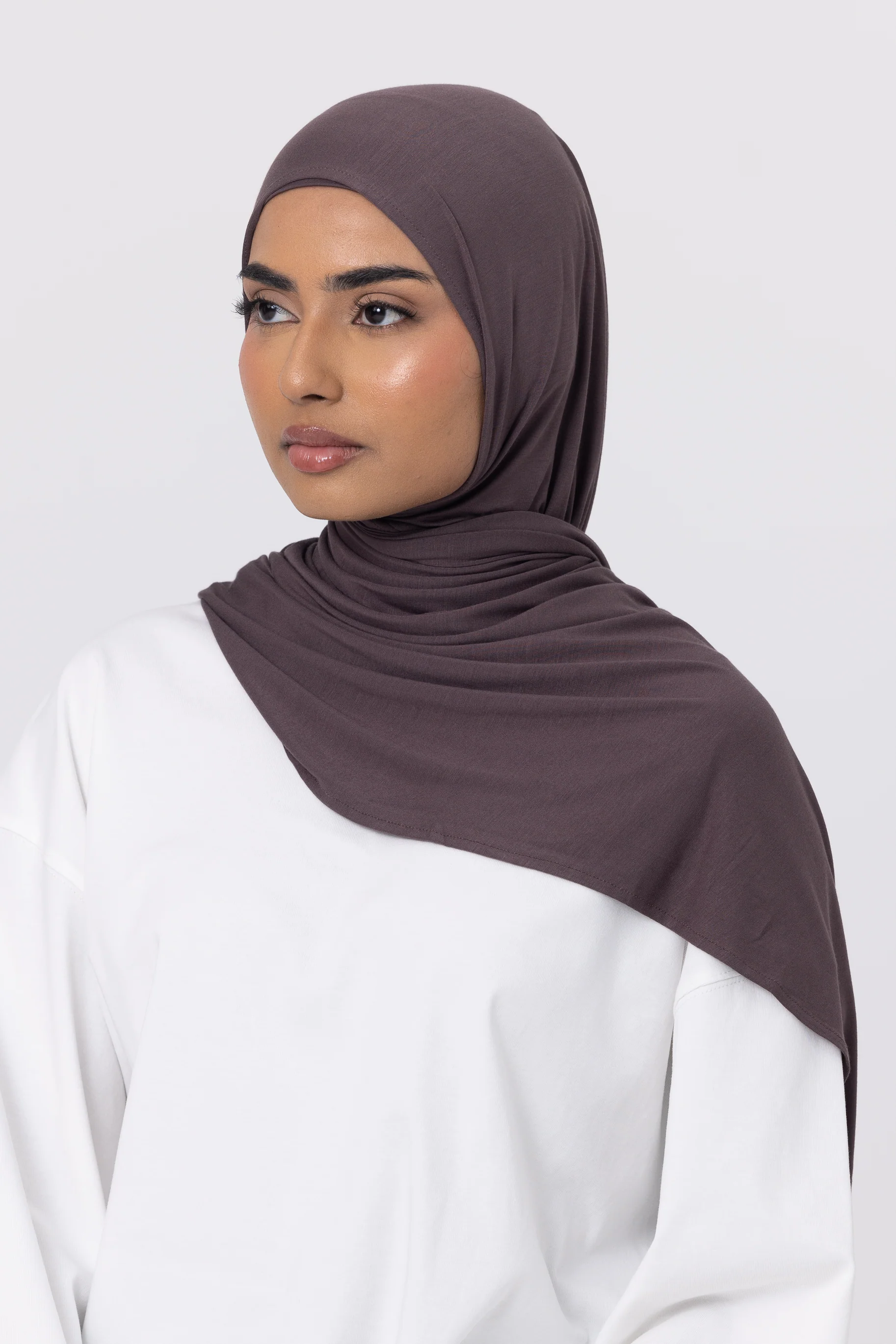 Bamboo Jersey Hijab Set - Iris - Image 2