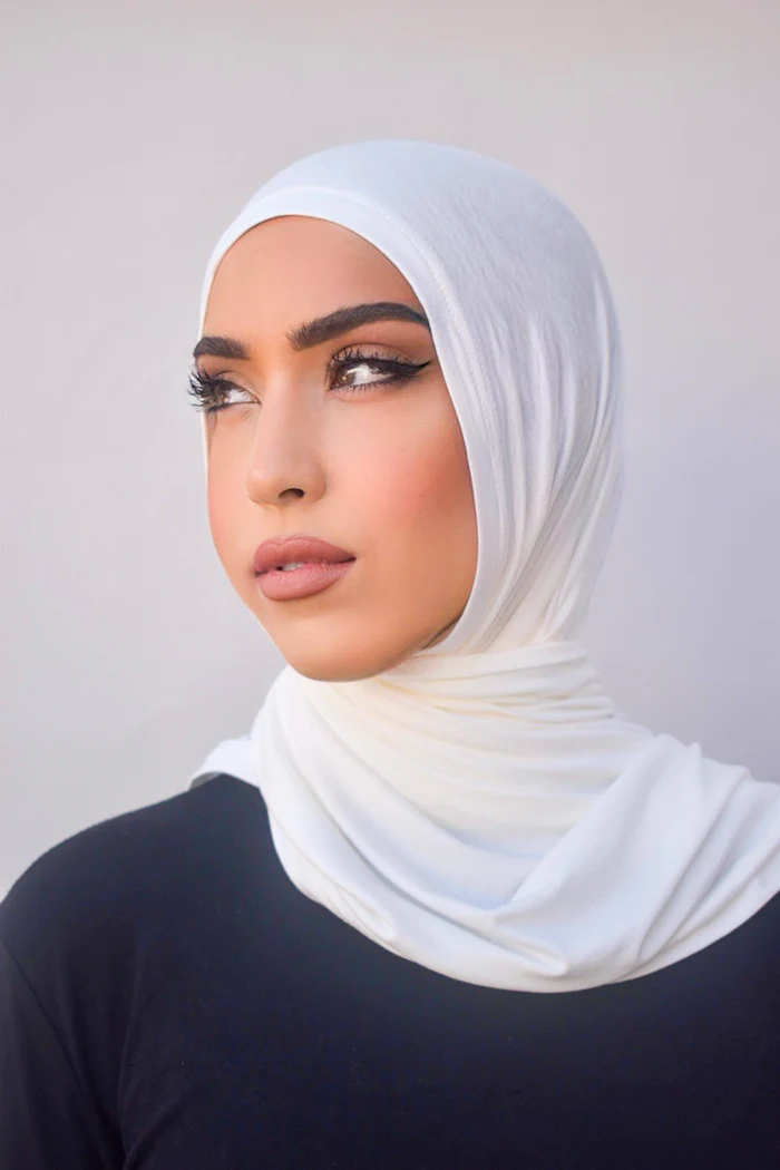 Jersey Hijab - 2 Off White