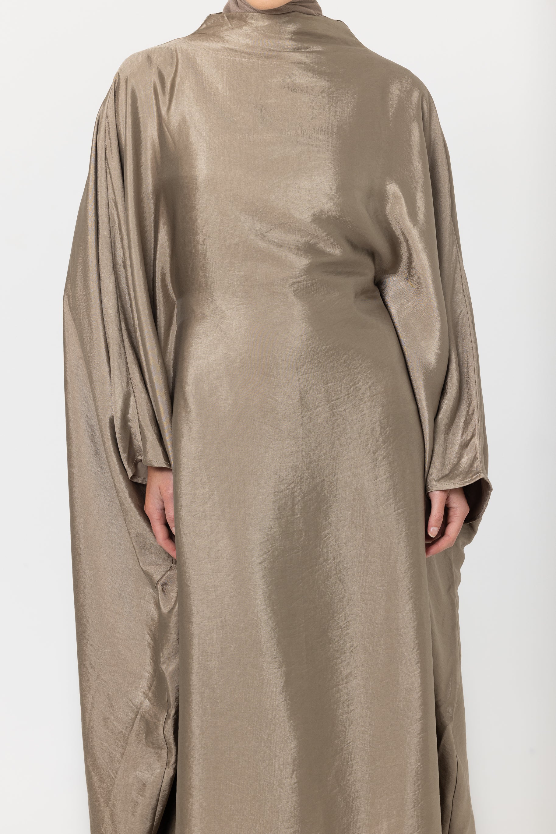 Classic Butterfly Abaya - Moss Green - Image 5