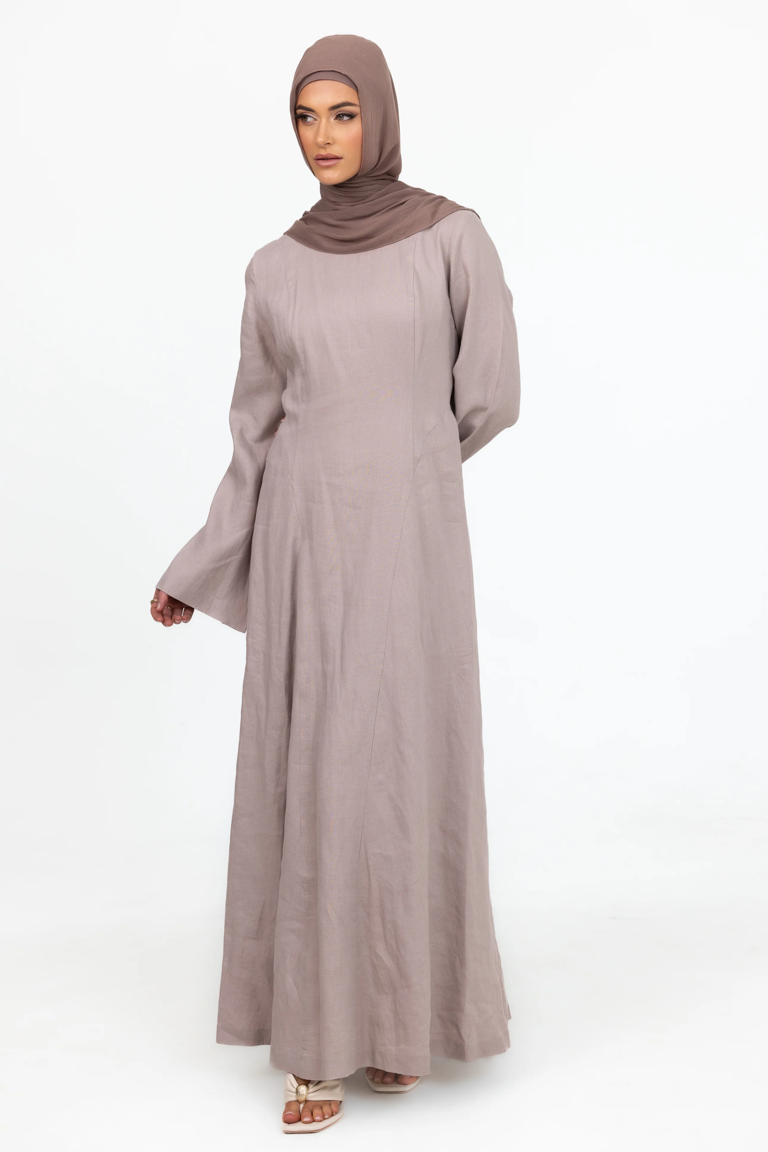Capri Contour Dress - Dusty Lilac - Image 2
