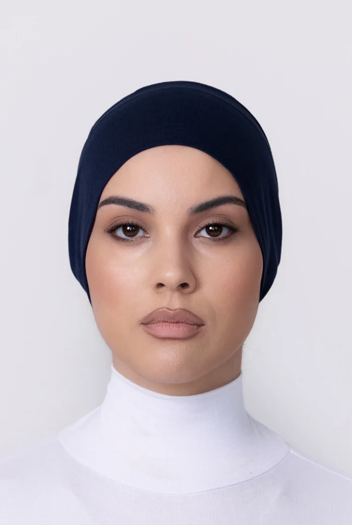 Cotton Closed Cap - 25 Navy - Image 3