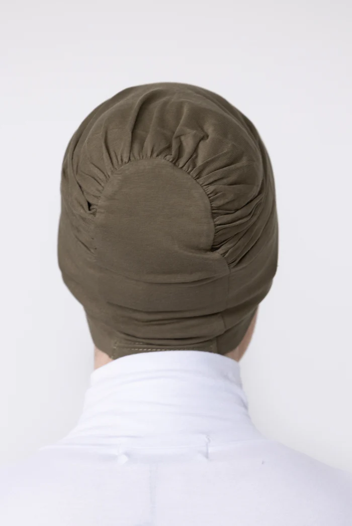 Cotton Closed Cap - 24 Olive - Image 2