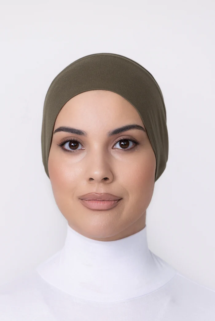 Cotton Closed Cap - 24 Olive - Image 3