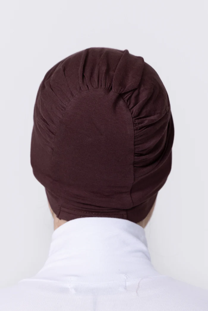 Cotton Closed Cap - 67 Chocolate - Image 2