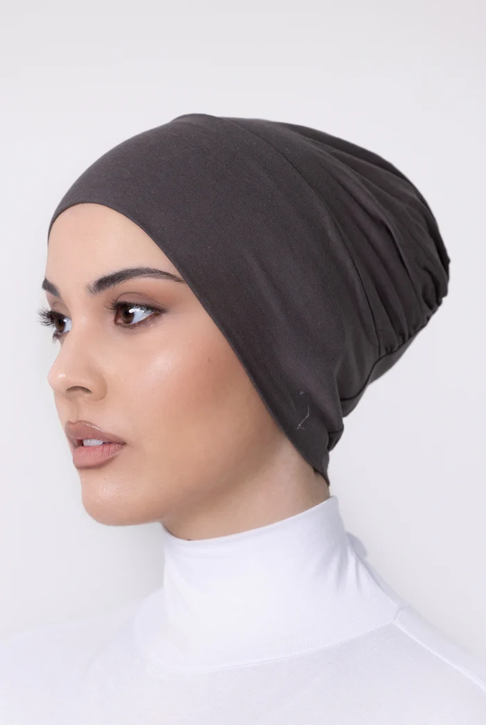 Cotton Closed Cap - 8 Deep Taupe