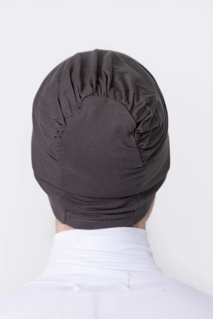Cotton Closed Cap - 8 Deep Taupe - Image 2