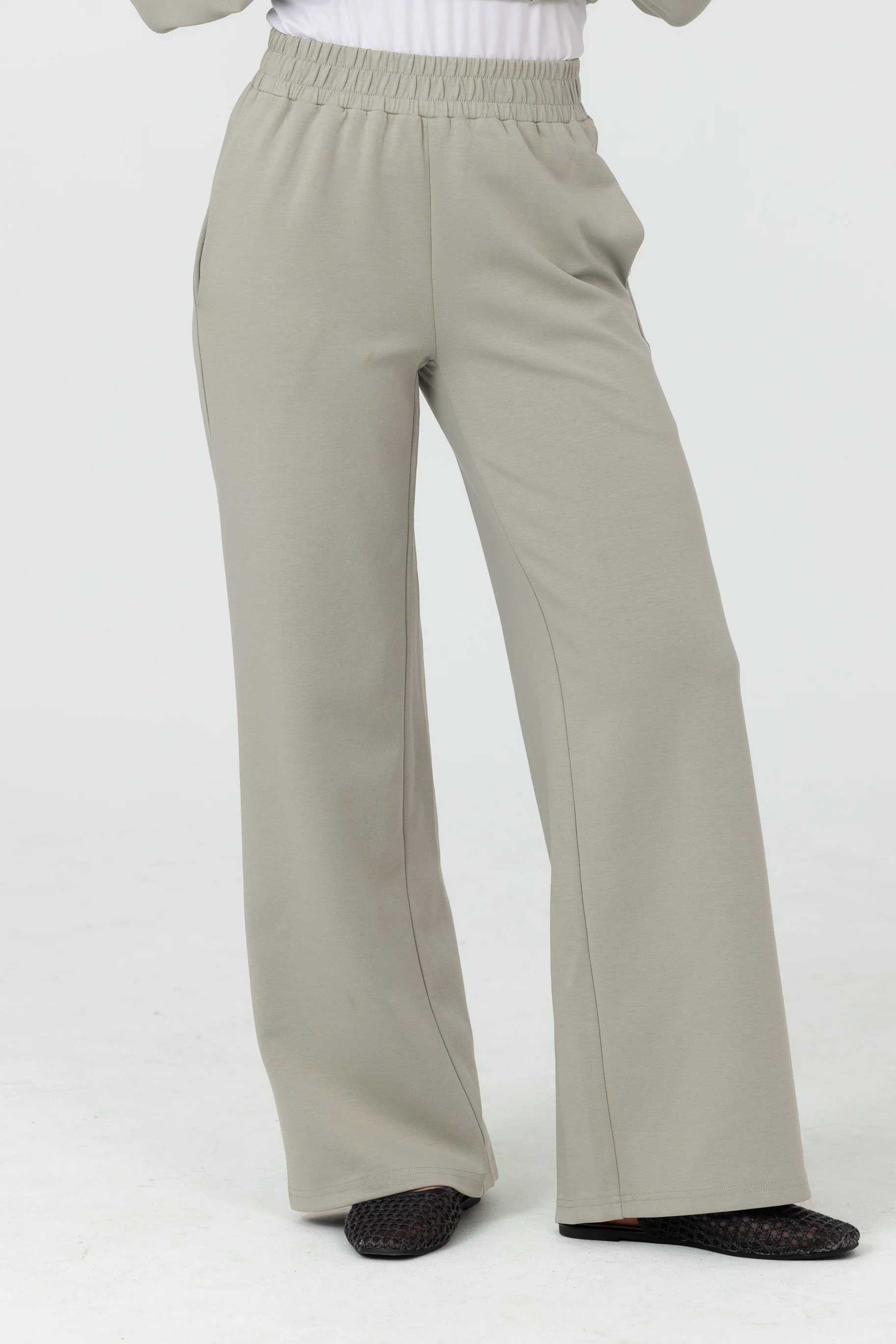 Cotton Contour Pants - Sage - Image 2