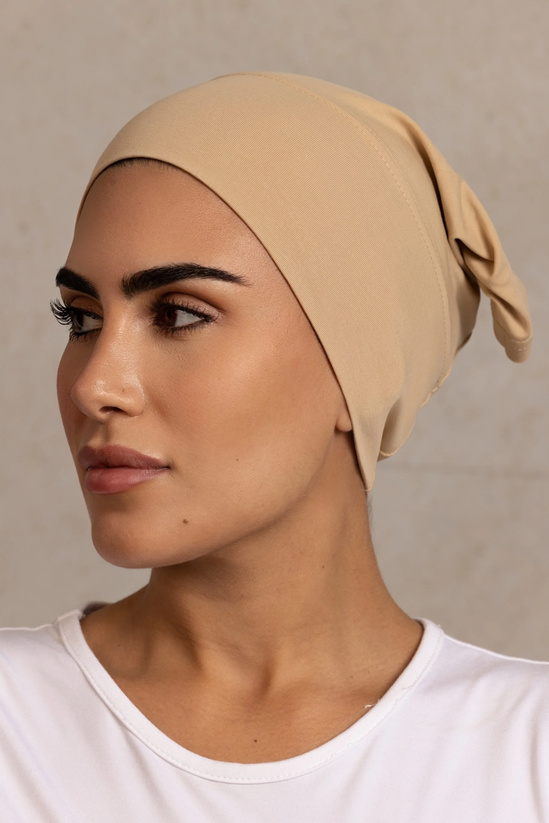 Cotton Open Cap - 169 Warm Sand - Image 2