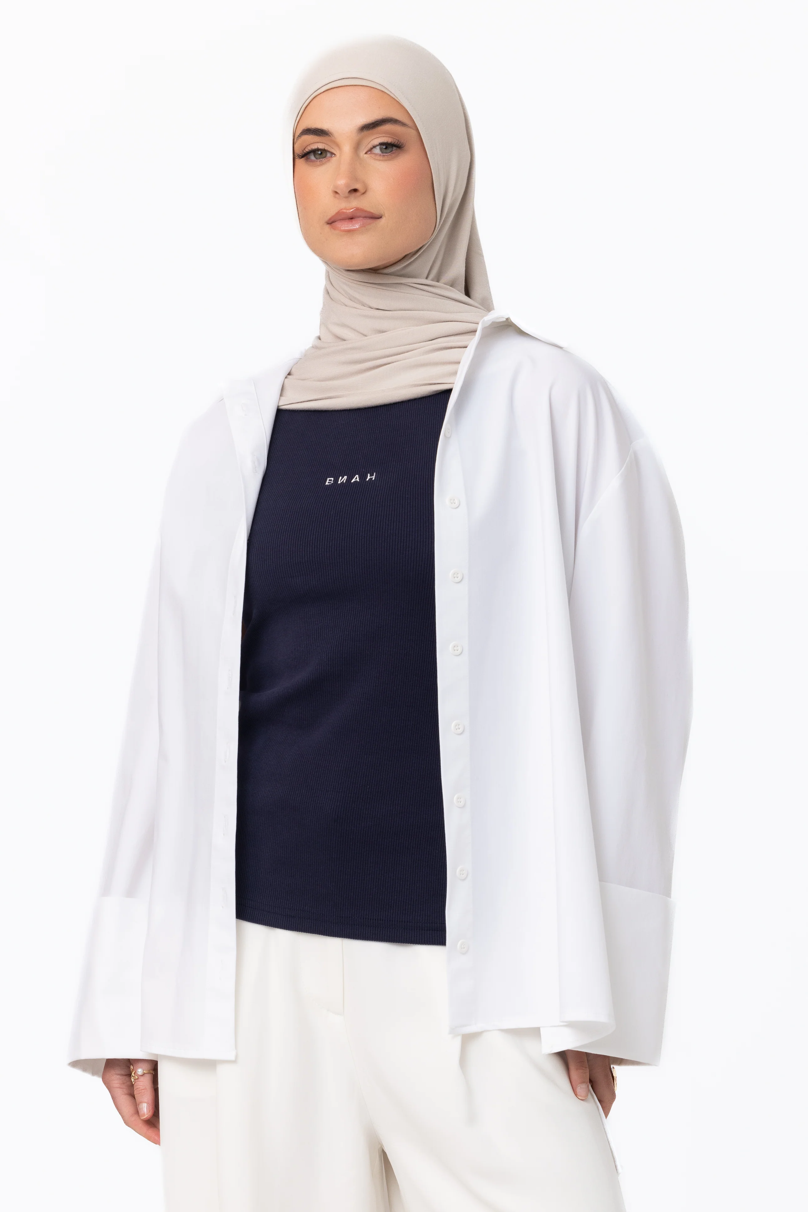 Core Ribbed Tank - Navy - Image 2