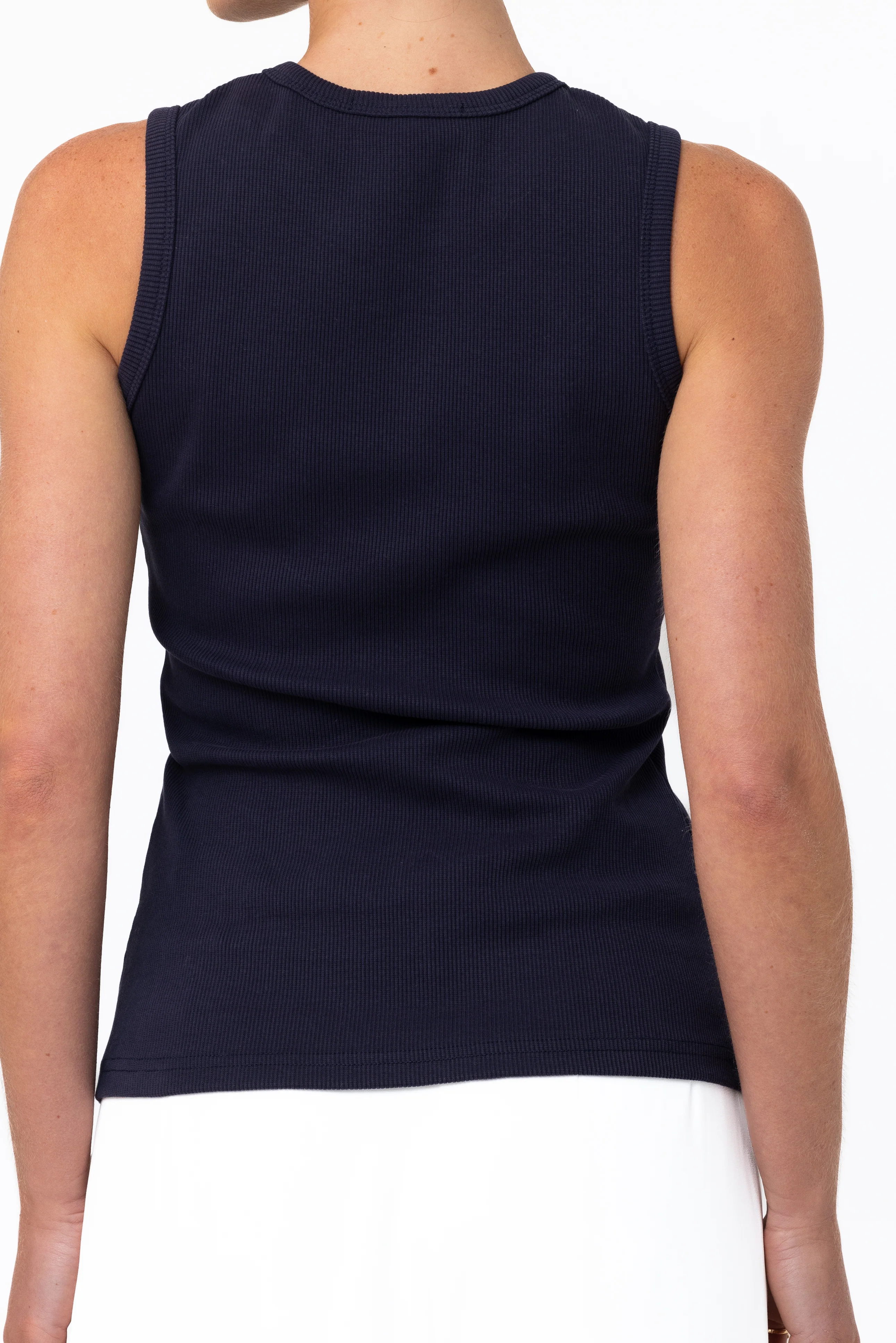 Core Ribbed Tank - Navy - Image 3