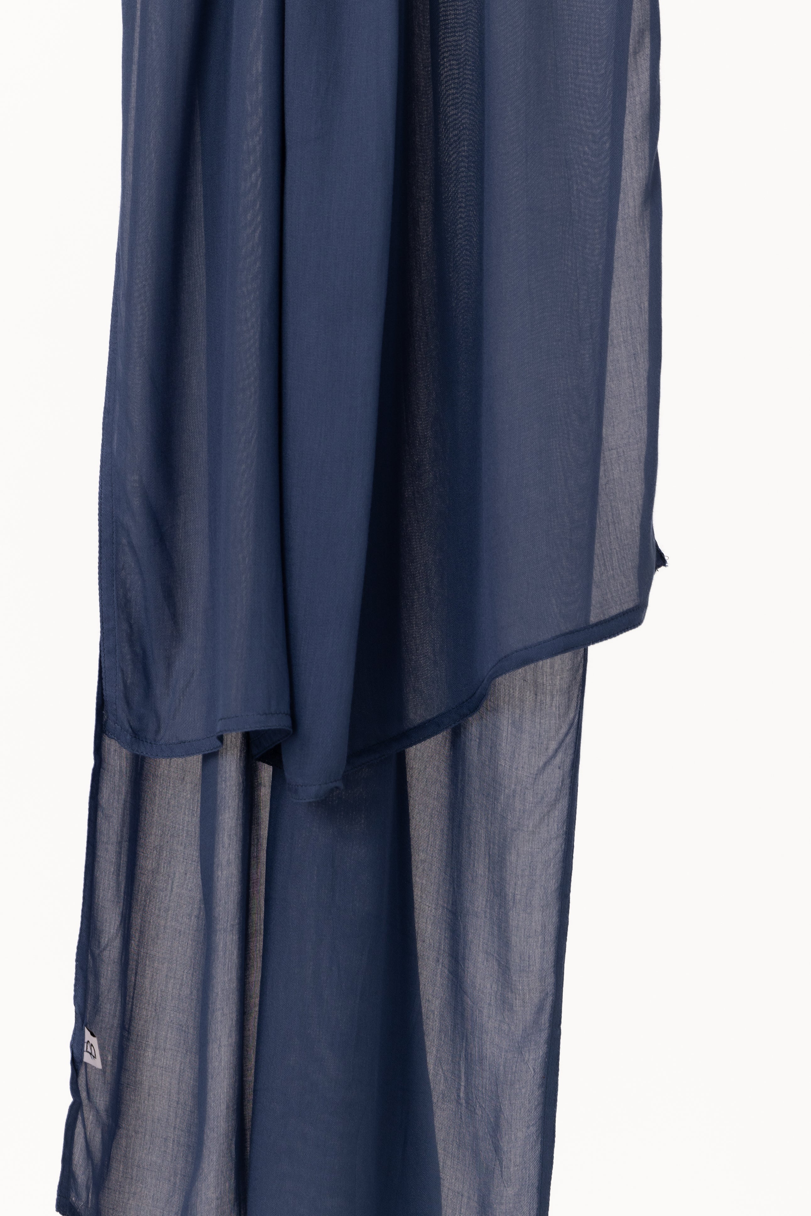 Double Stitched Modal Hijab Set - Blue Jay - Image 2