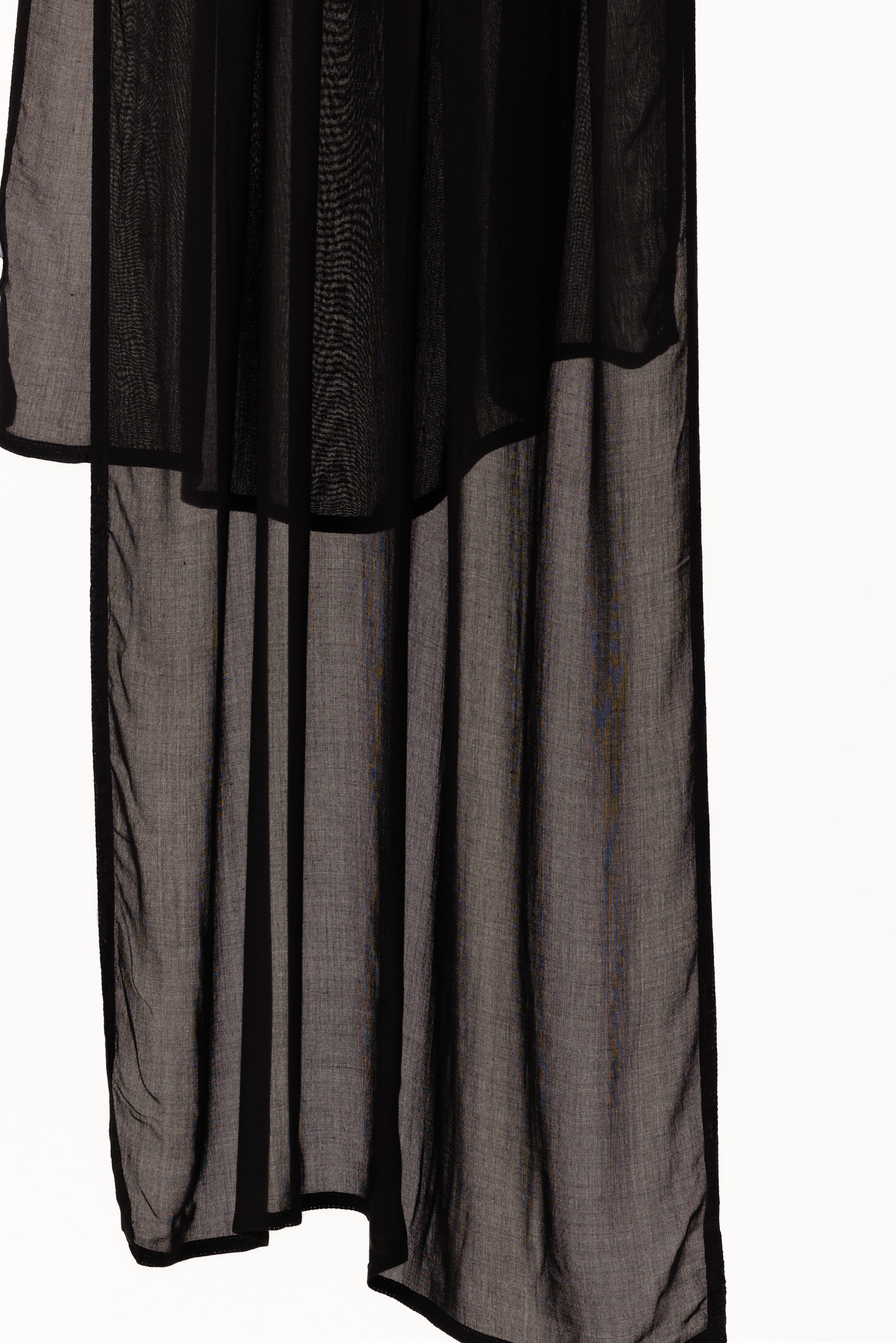 Double Stitched Modal Hijab Set - Black - Image 2