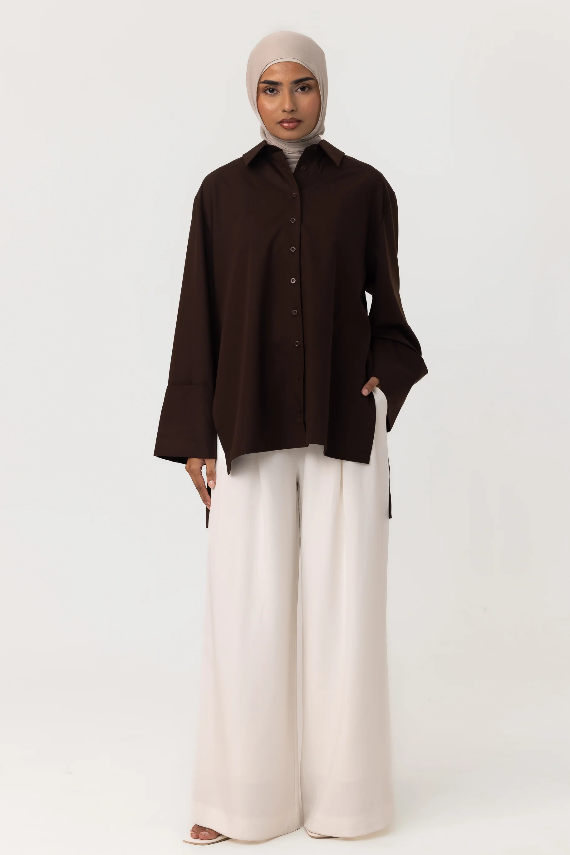 Dune Shirt - Chocolate - Image 3