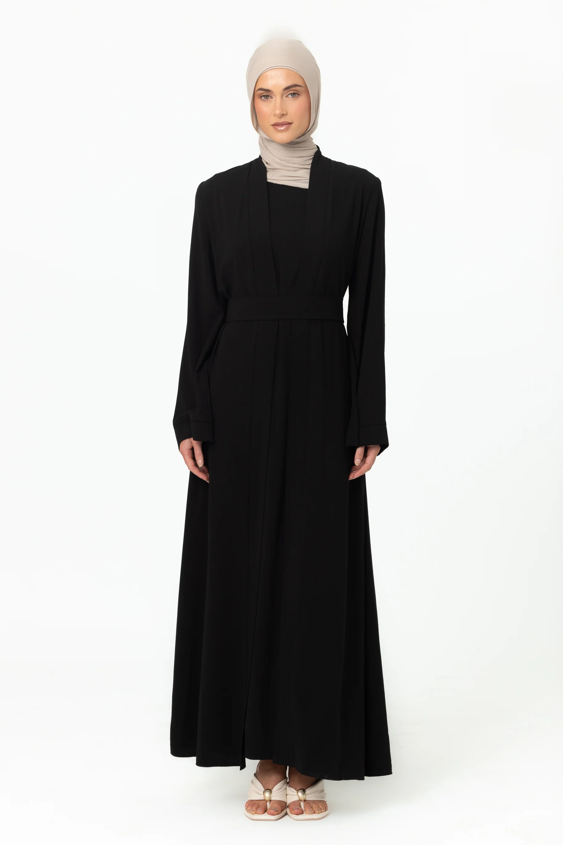 Dusk Abaya Set - Black - Image 2