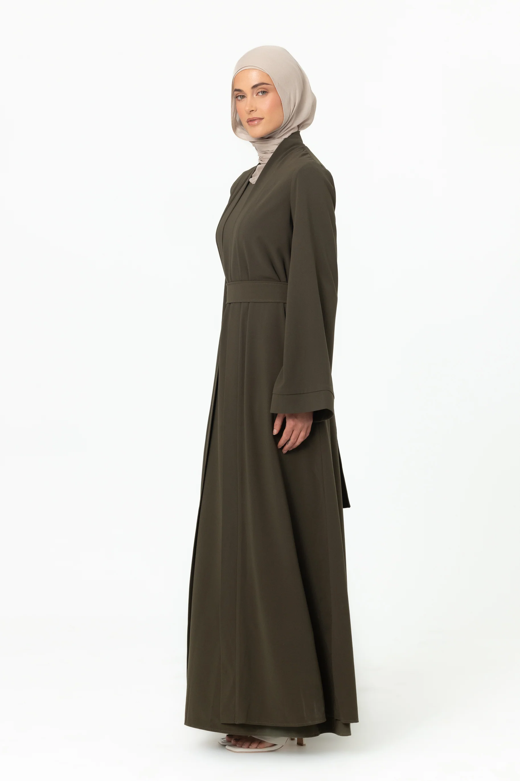 Dusk Abaya Set - Olive - Image 4
