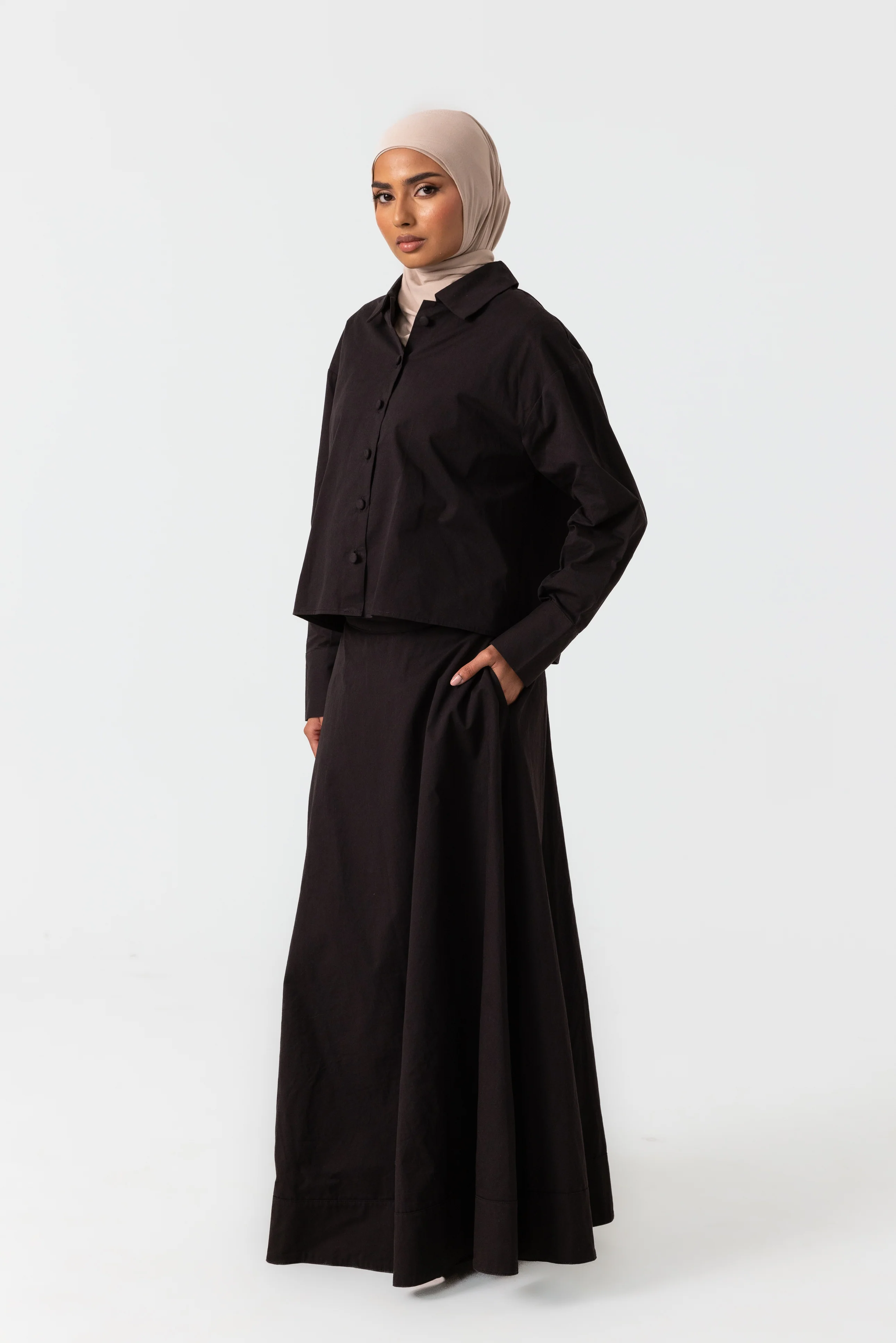 Sydney A Line Skirt - Black