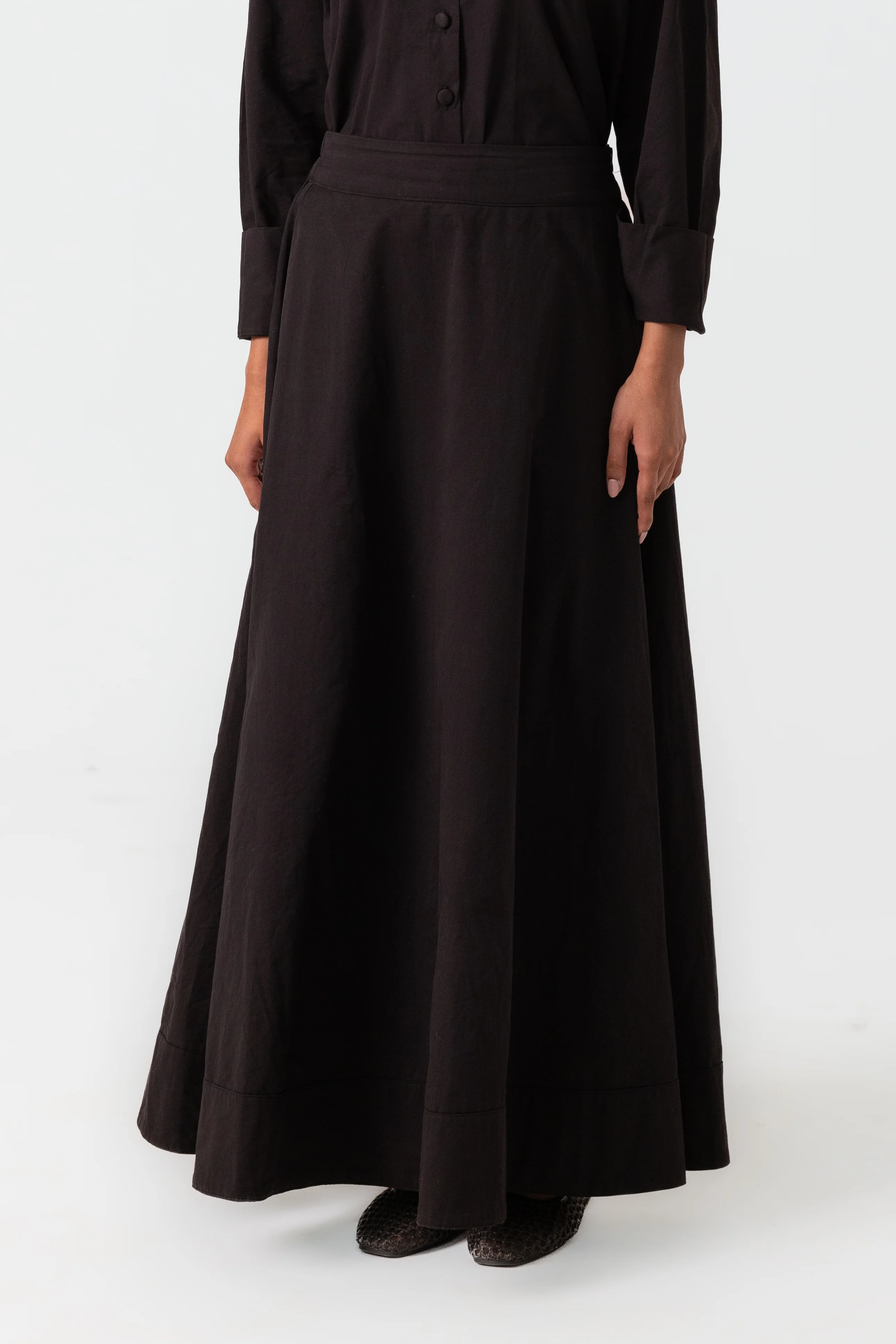 Sydney A Line Skirt - Black - Image 2