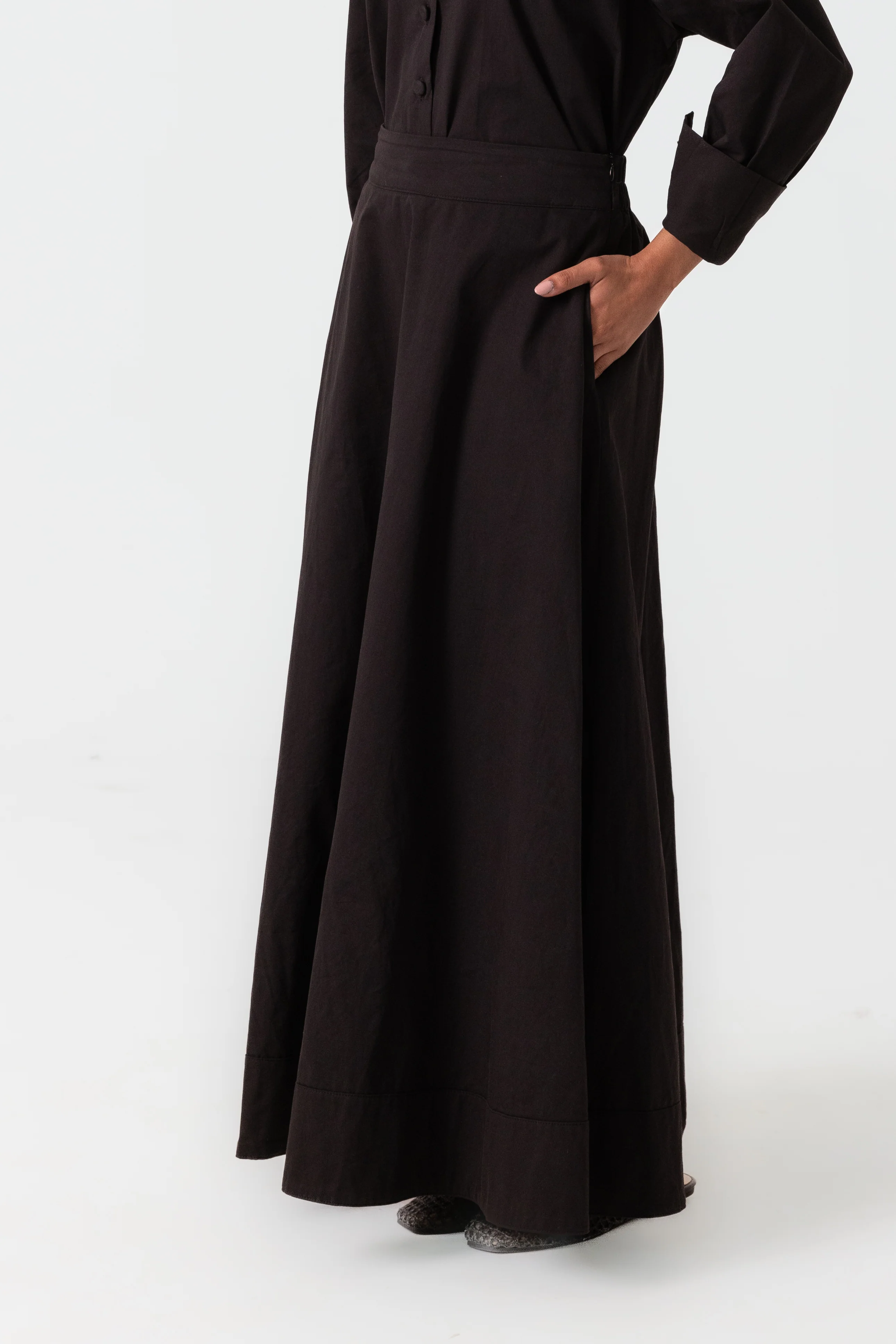 Sydney A Line Skirt - Black - Image 3