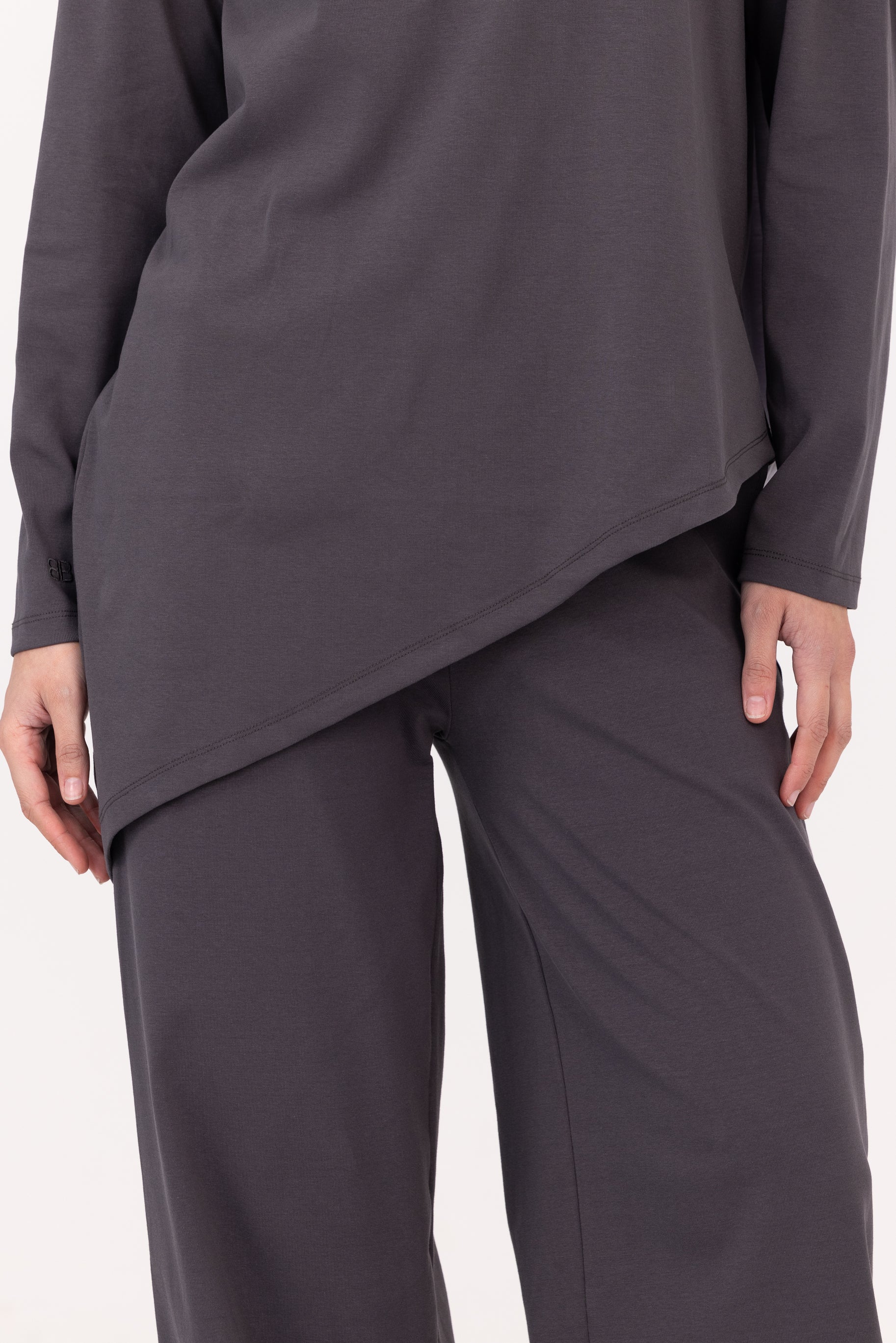 Everyday Asymmetric Top - Charcoal - Image 3