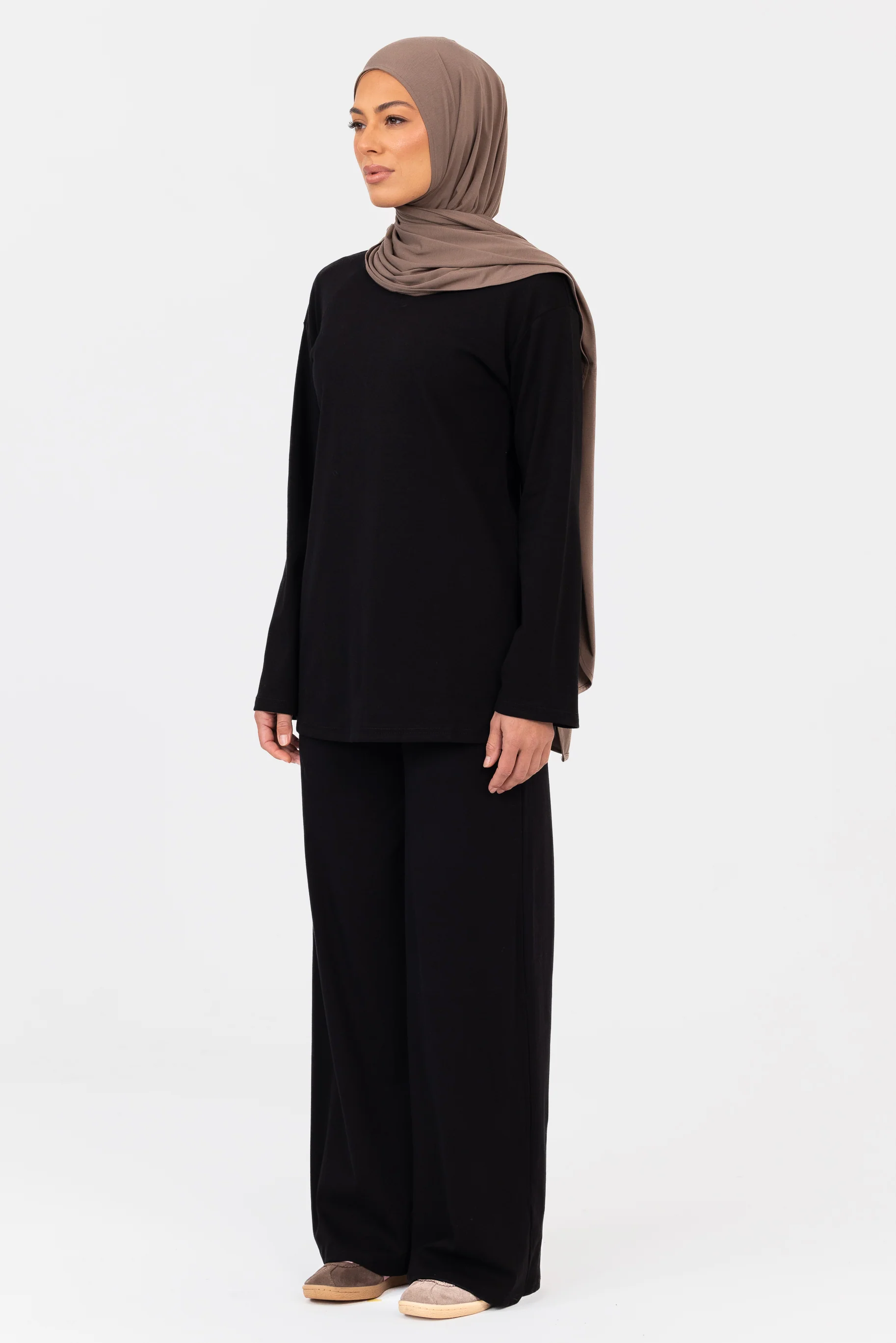 Everyday Crew Neck Top - Black - Image 3