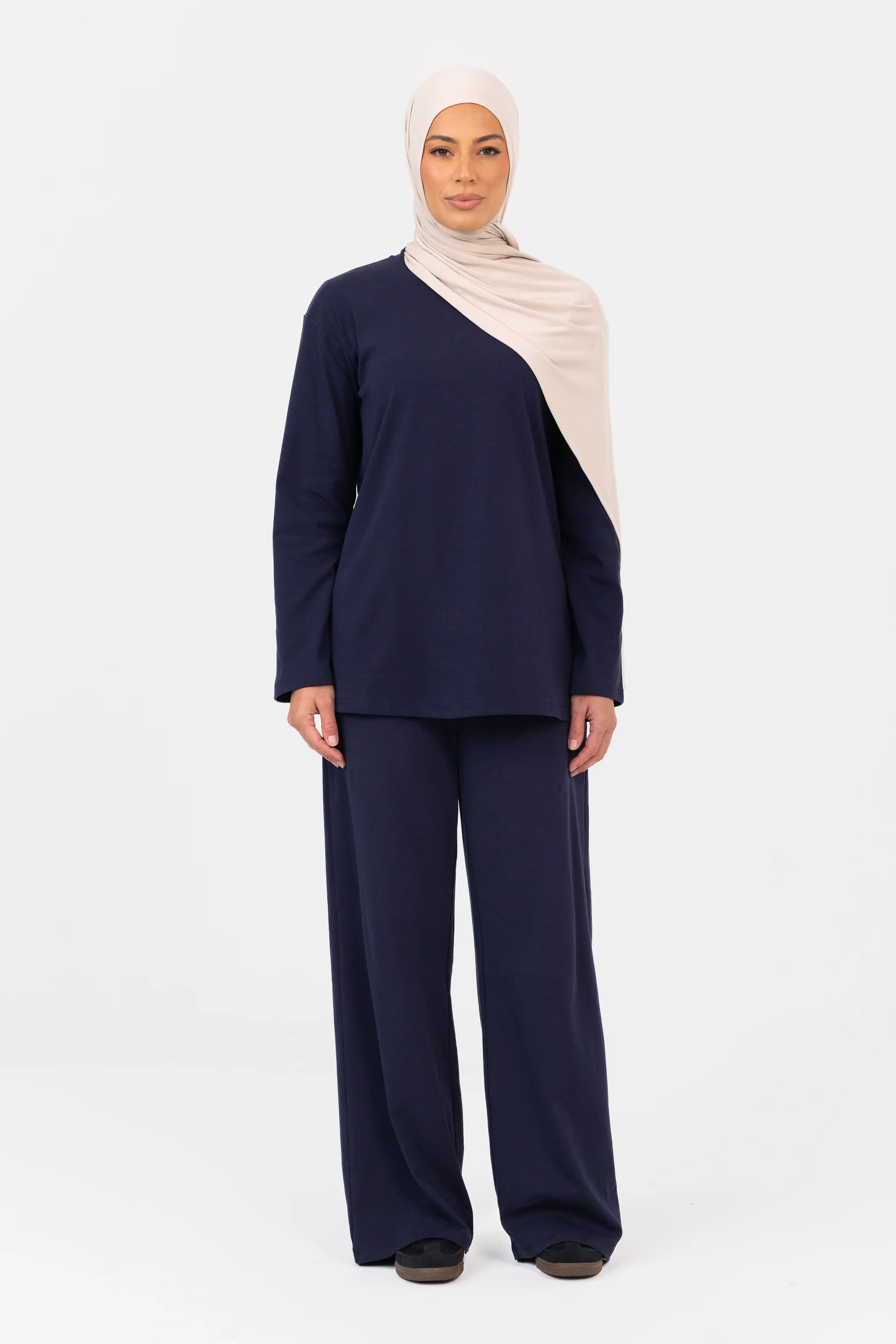 Everyday Crew Neck Top - Navy - Image 3