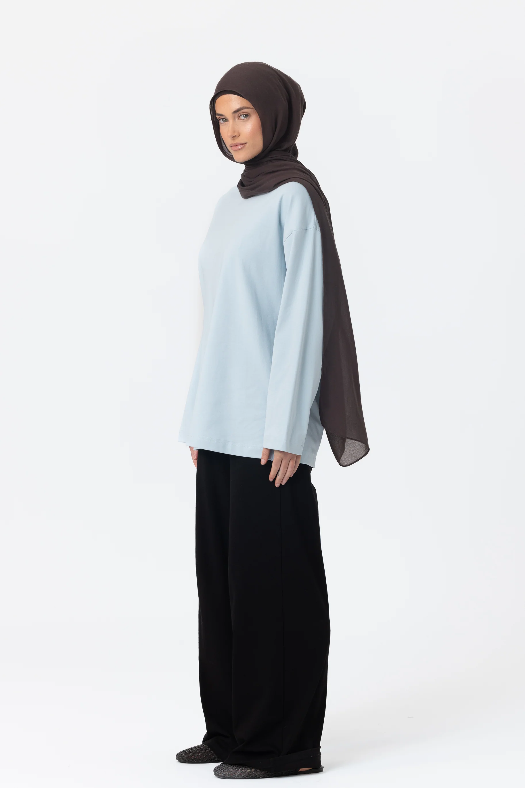 Everyday Relaxed Top - Ice Blue - Image 2
