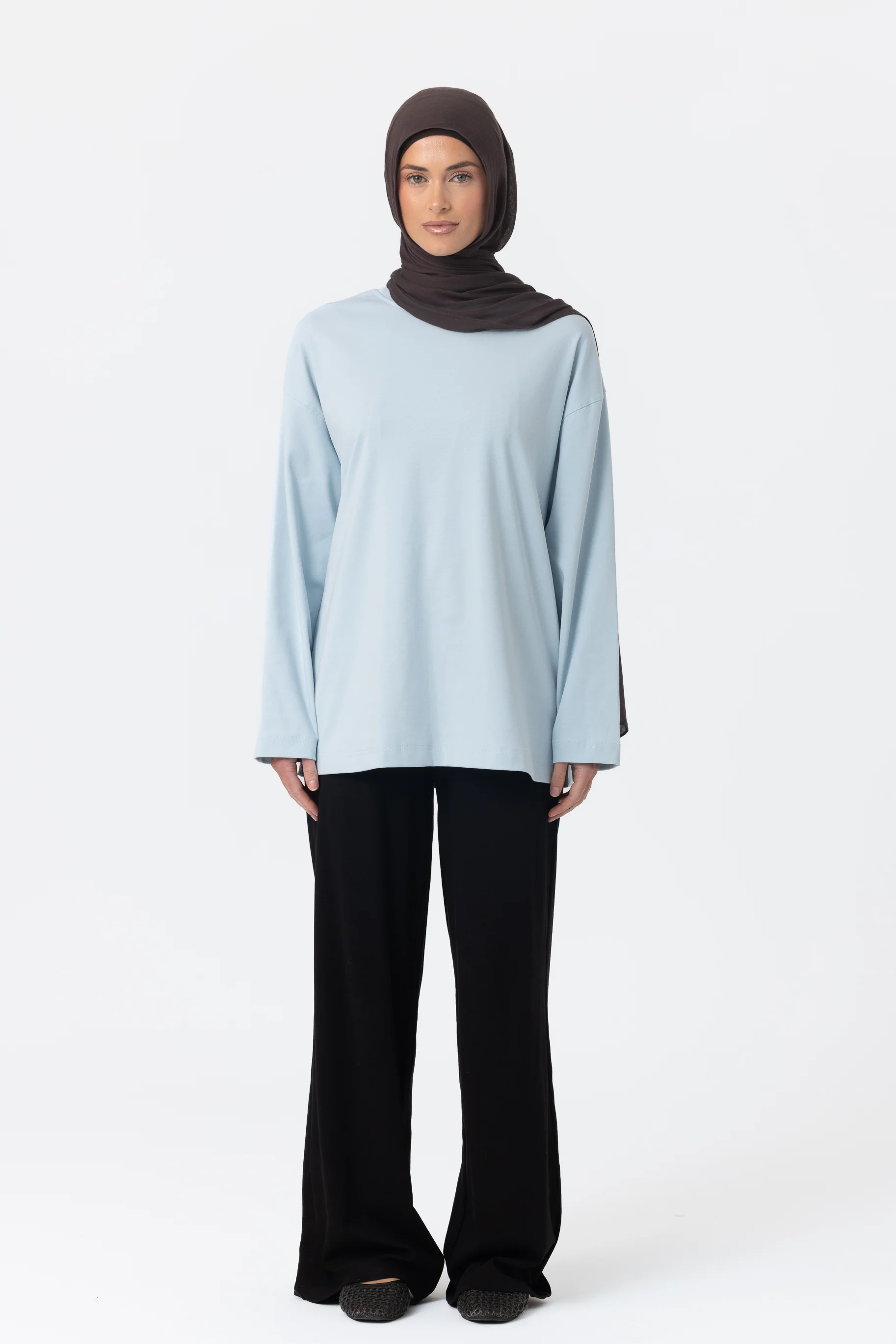 Everyday Relaxed Top - Ice Blue - Image 3