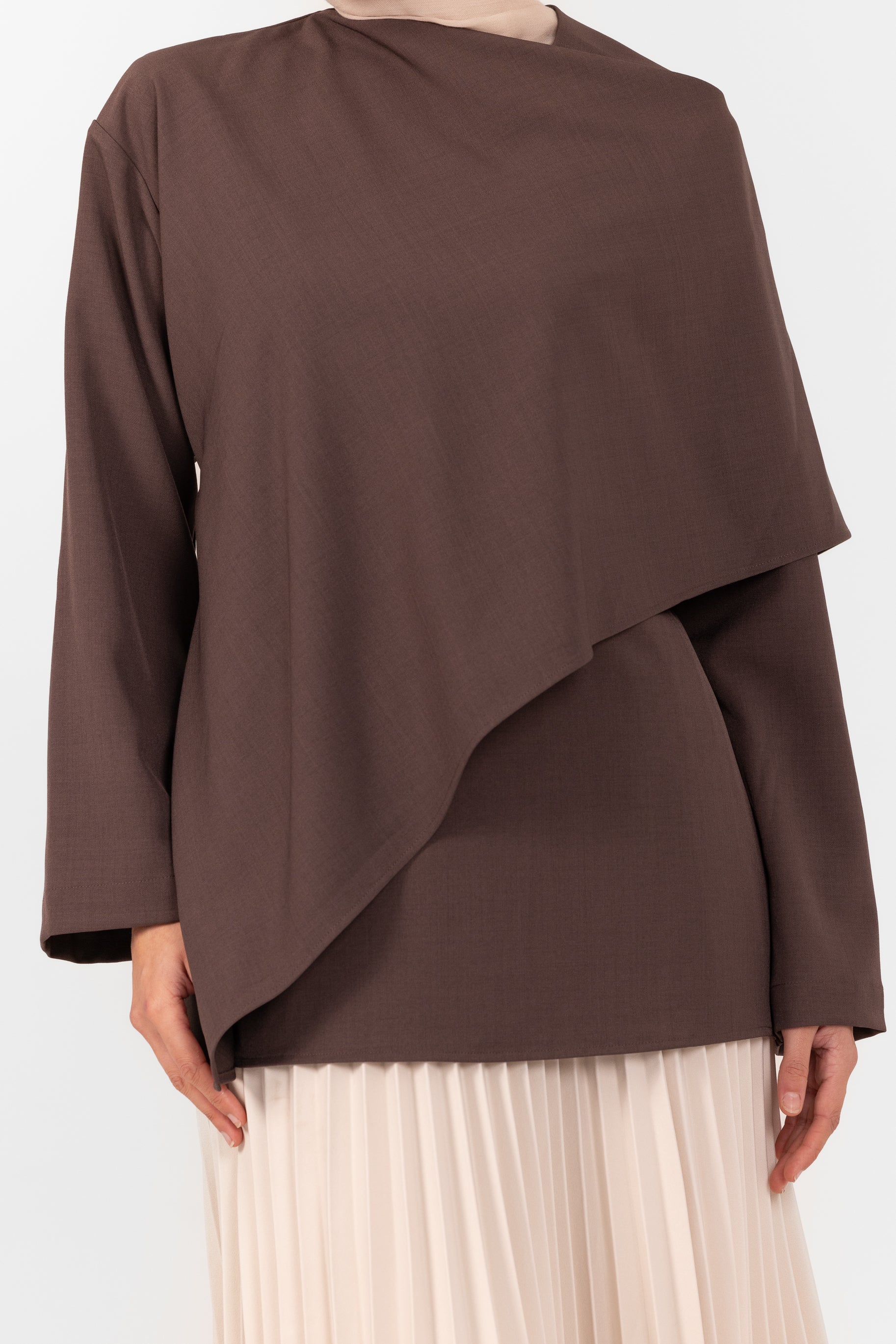 Ghanda Shawl Top - Espresso - Image 4