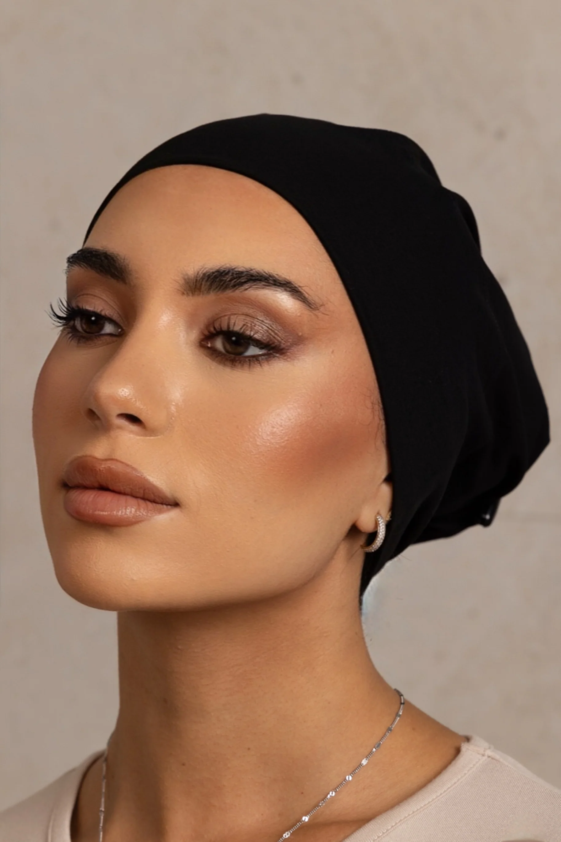 Ice Cotton Open Cap - Black - Image 3