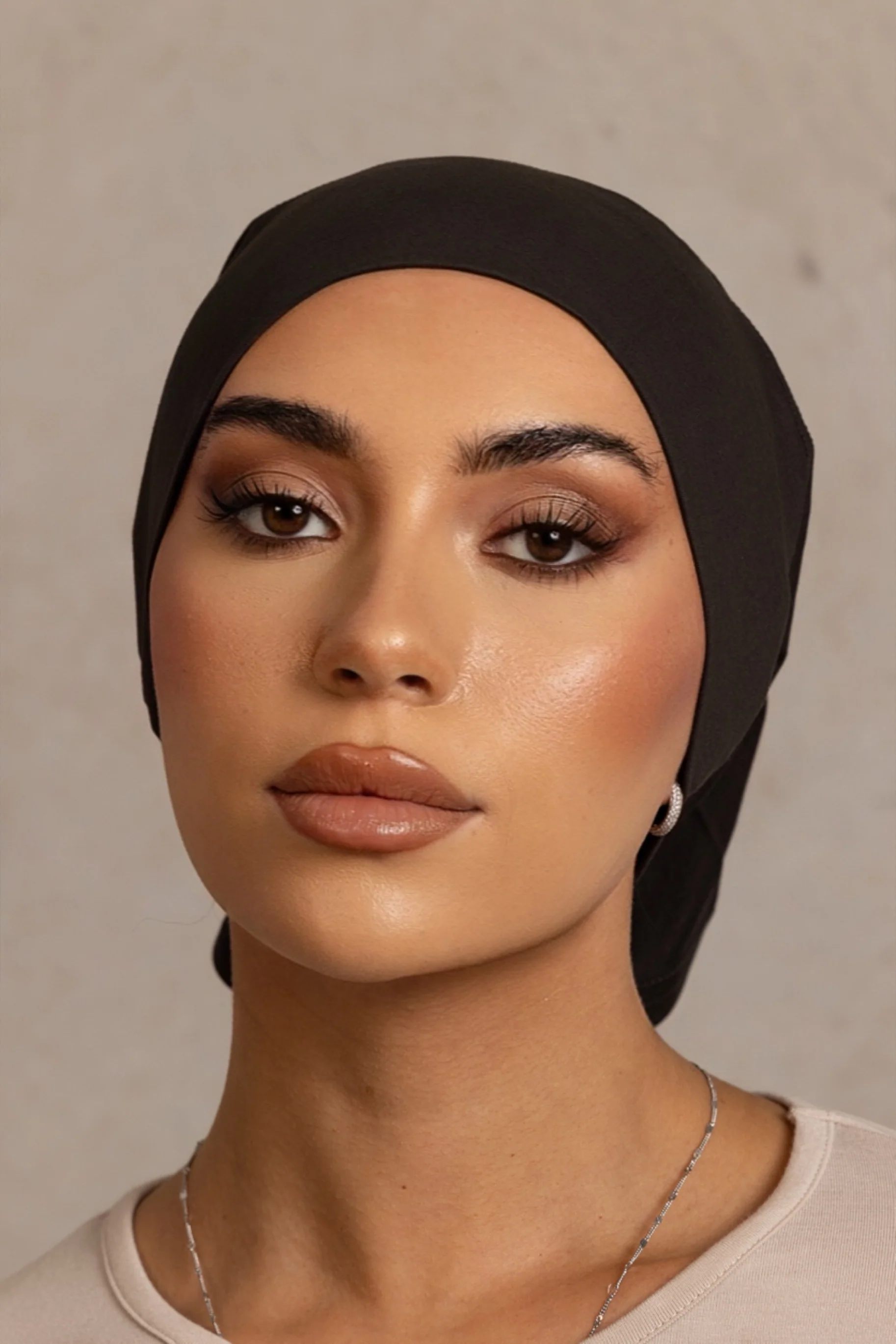 Ice Cotton Open Cap - Raven