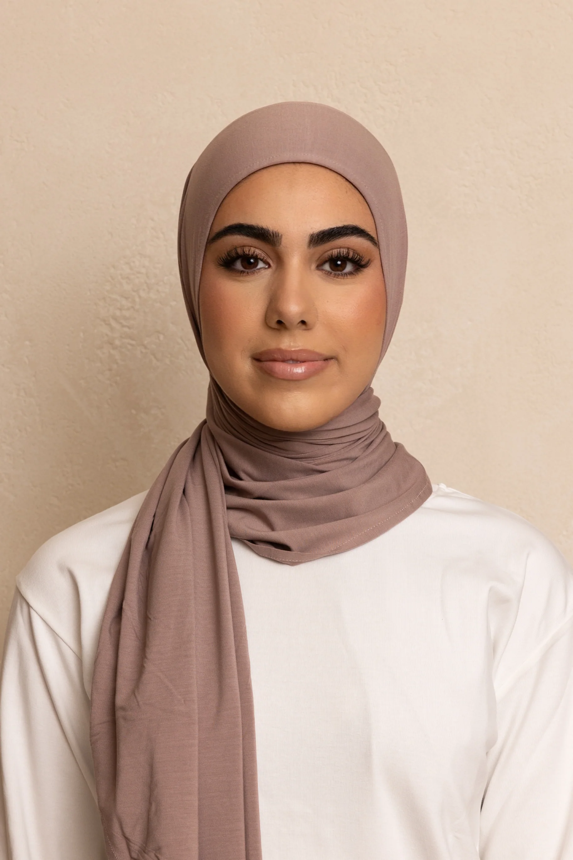 Instant Jersey Wrap Set - Dusty Mauve