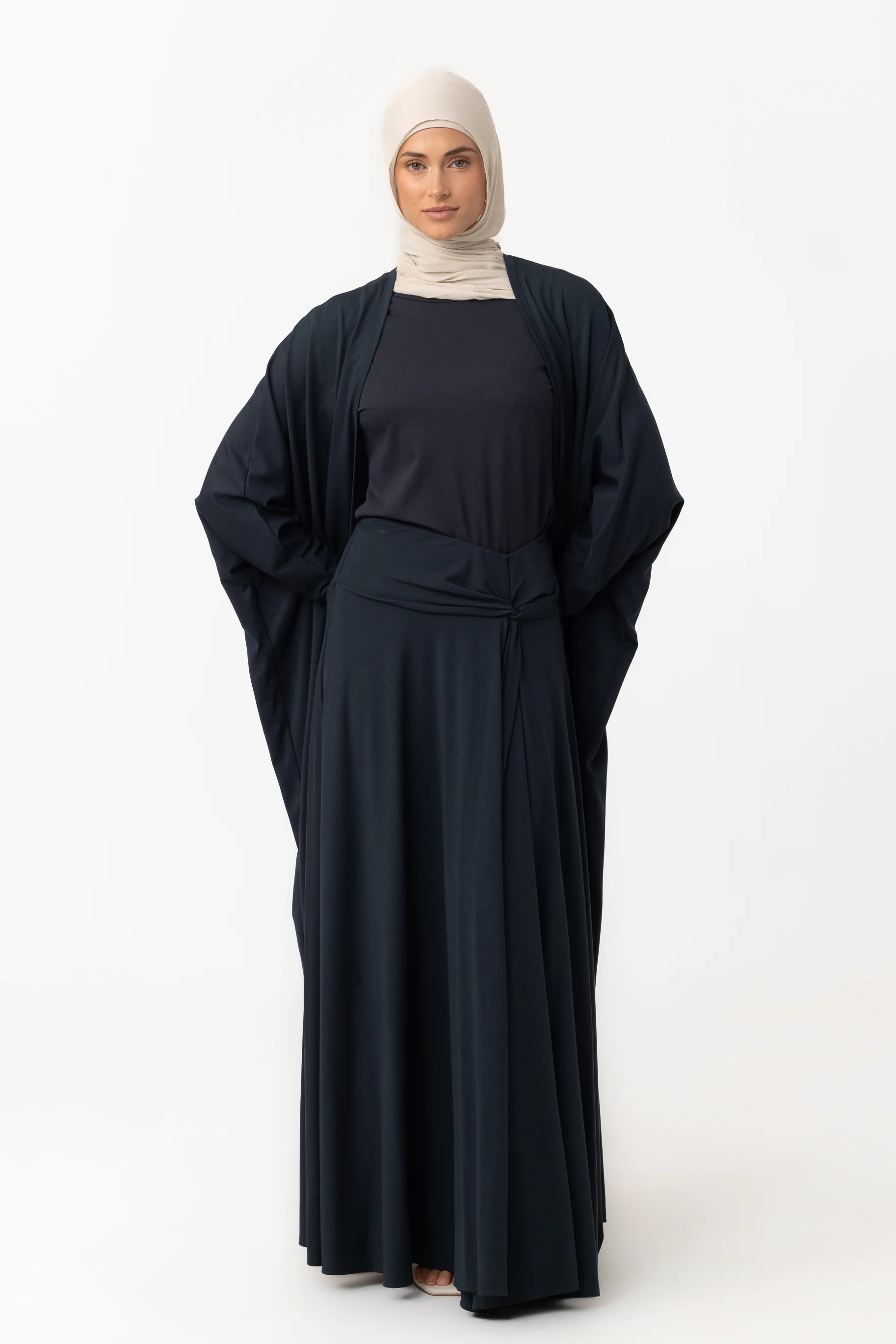 Jersey Twist Skirt - Teal - Image 2