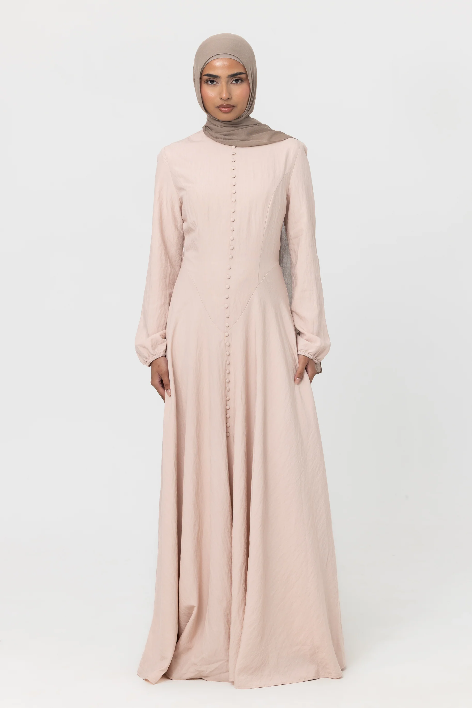 Alessia Maxi Dress - Powder Pink - Image 2
