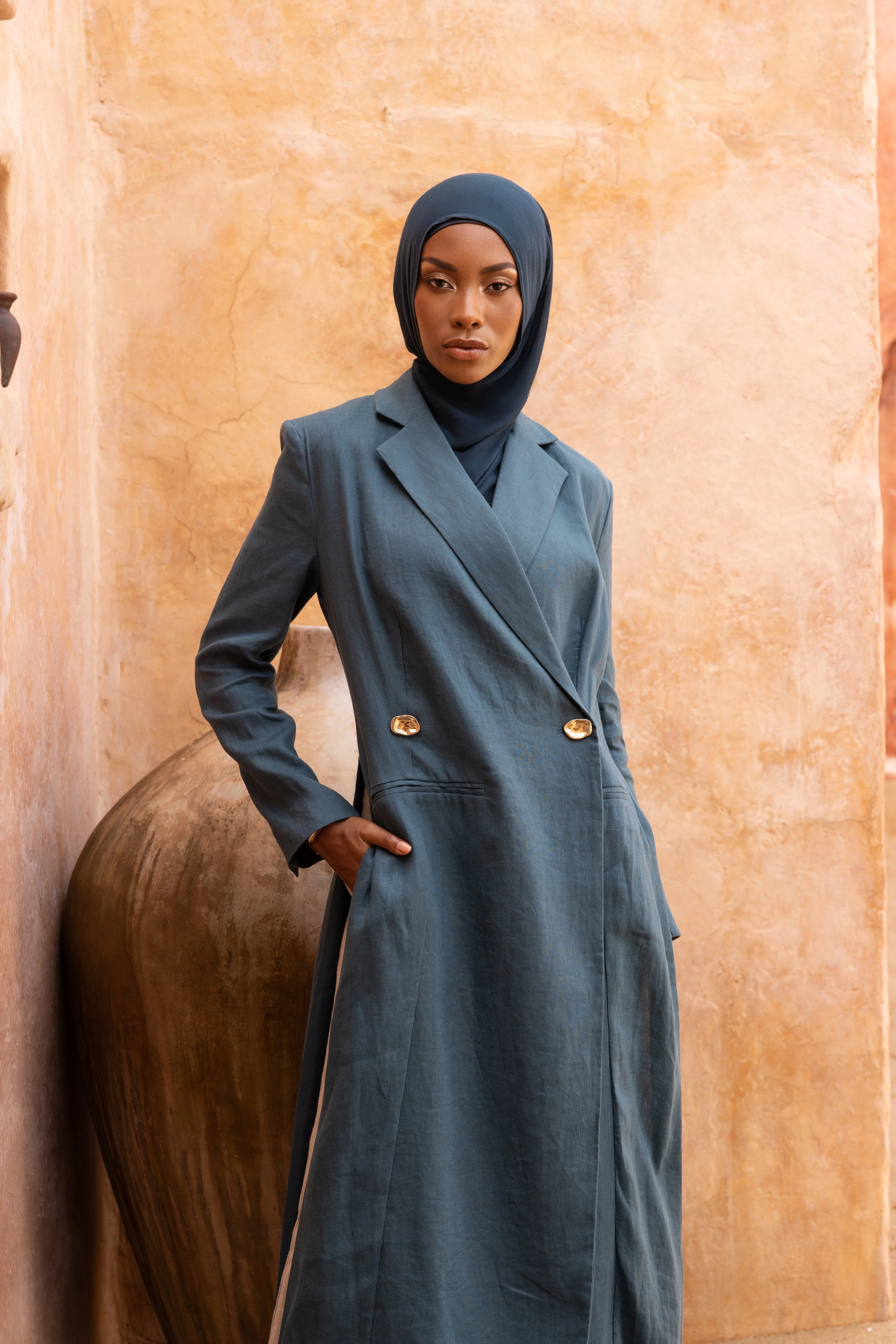 Layelle Longline Blazer - Teal