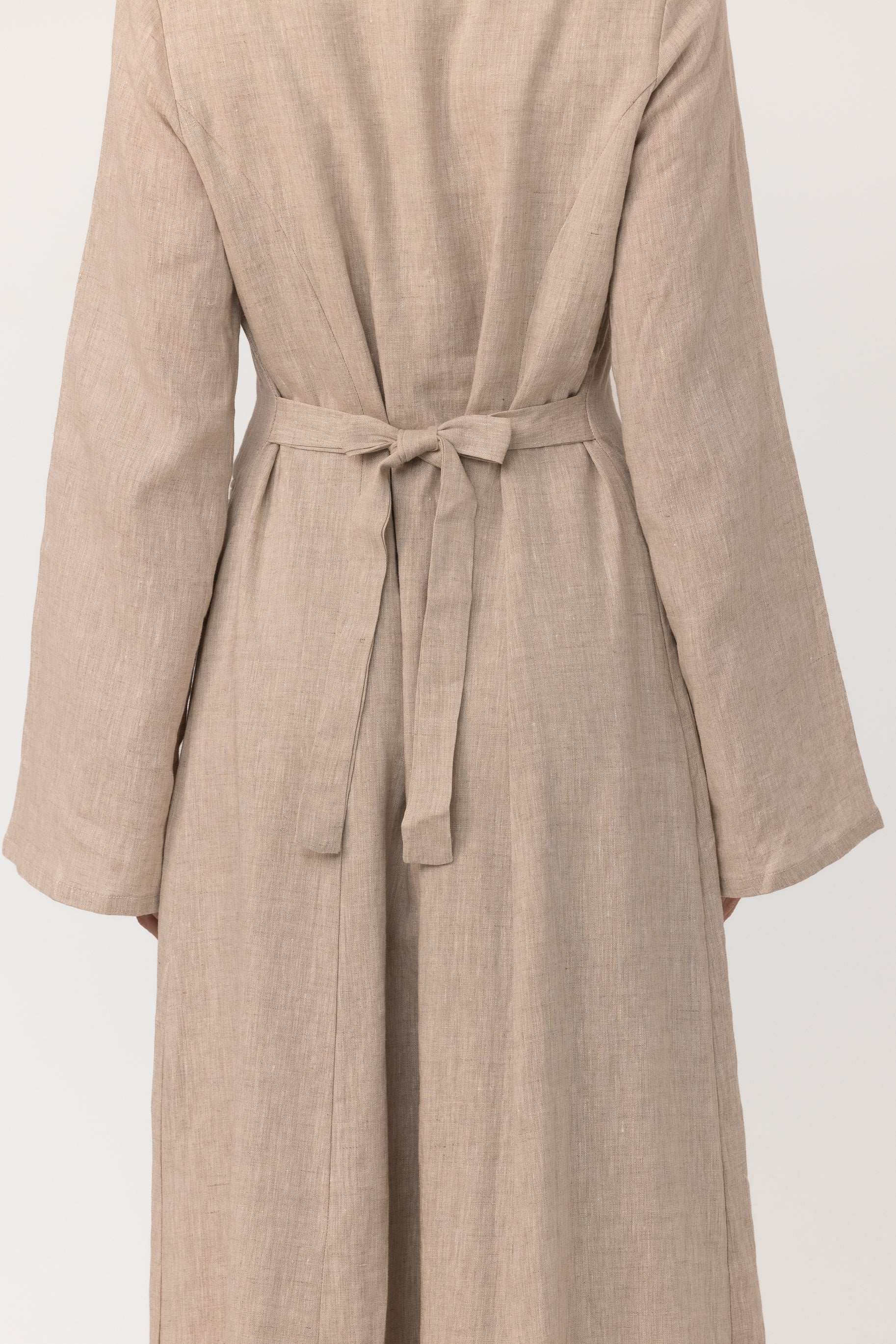 Nadiya Linen Dress - Natural - Image 4