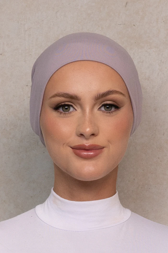 Lycra Open Cap - Mauve - Image 2