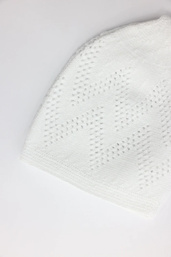 Men's Sunnah Cap - White - Image 3