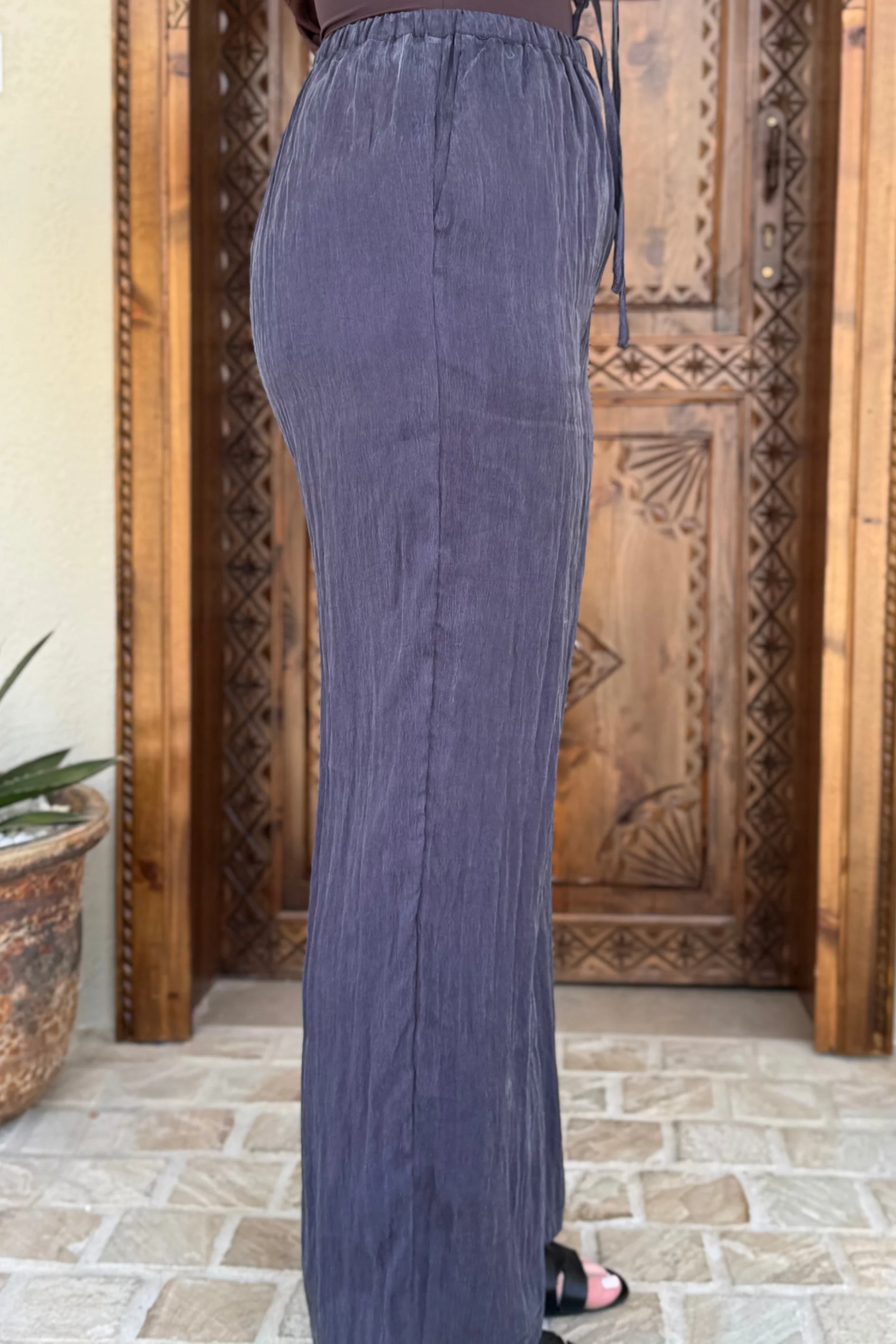 Nadira Tencel Pants - Navy - Image 4