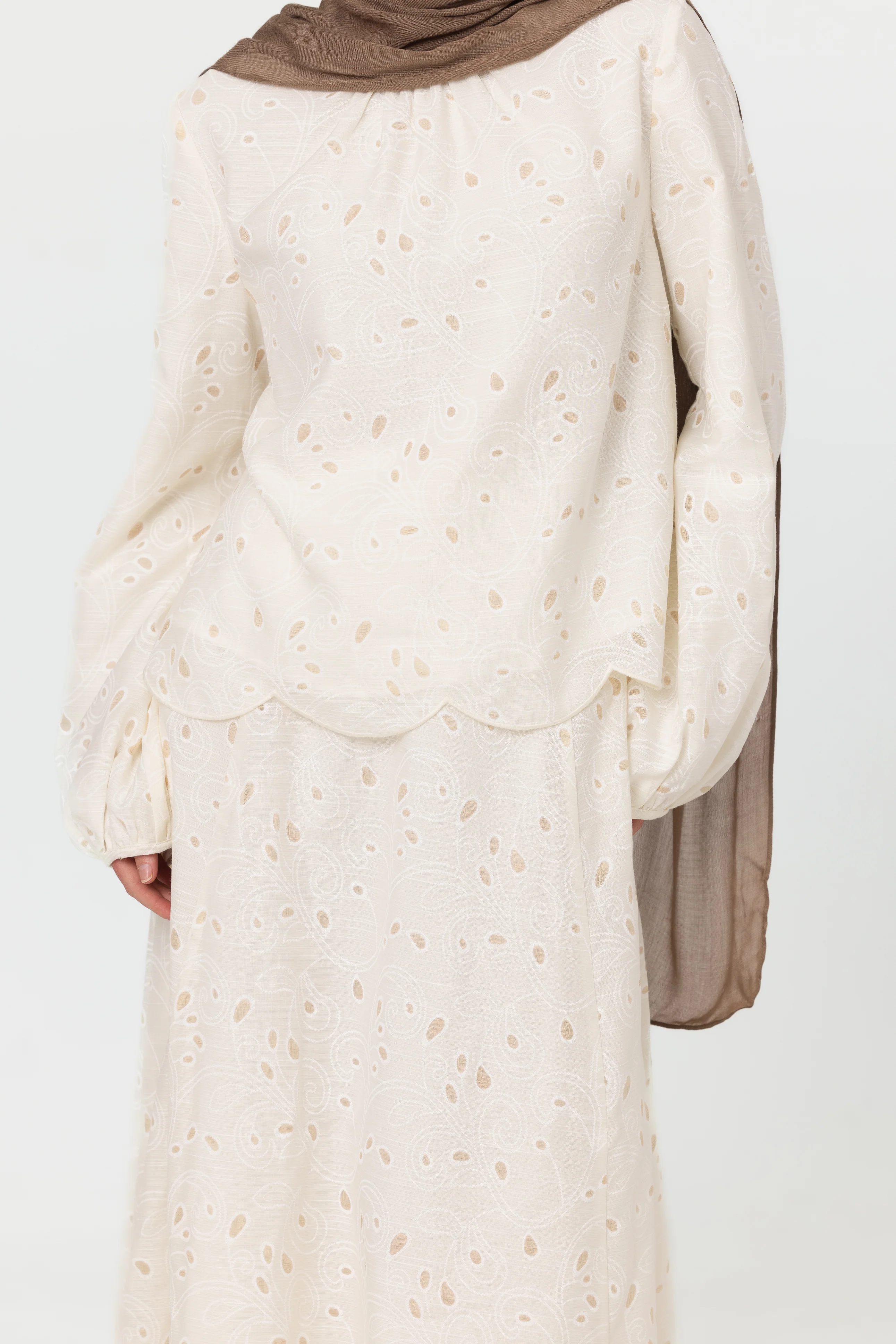 Nasma Embroidered Top - White - Image 2
