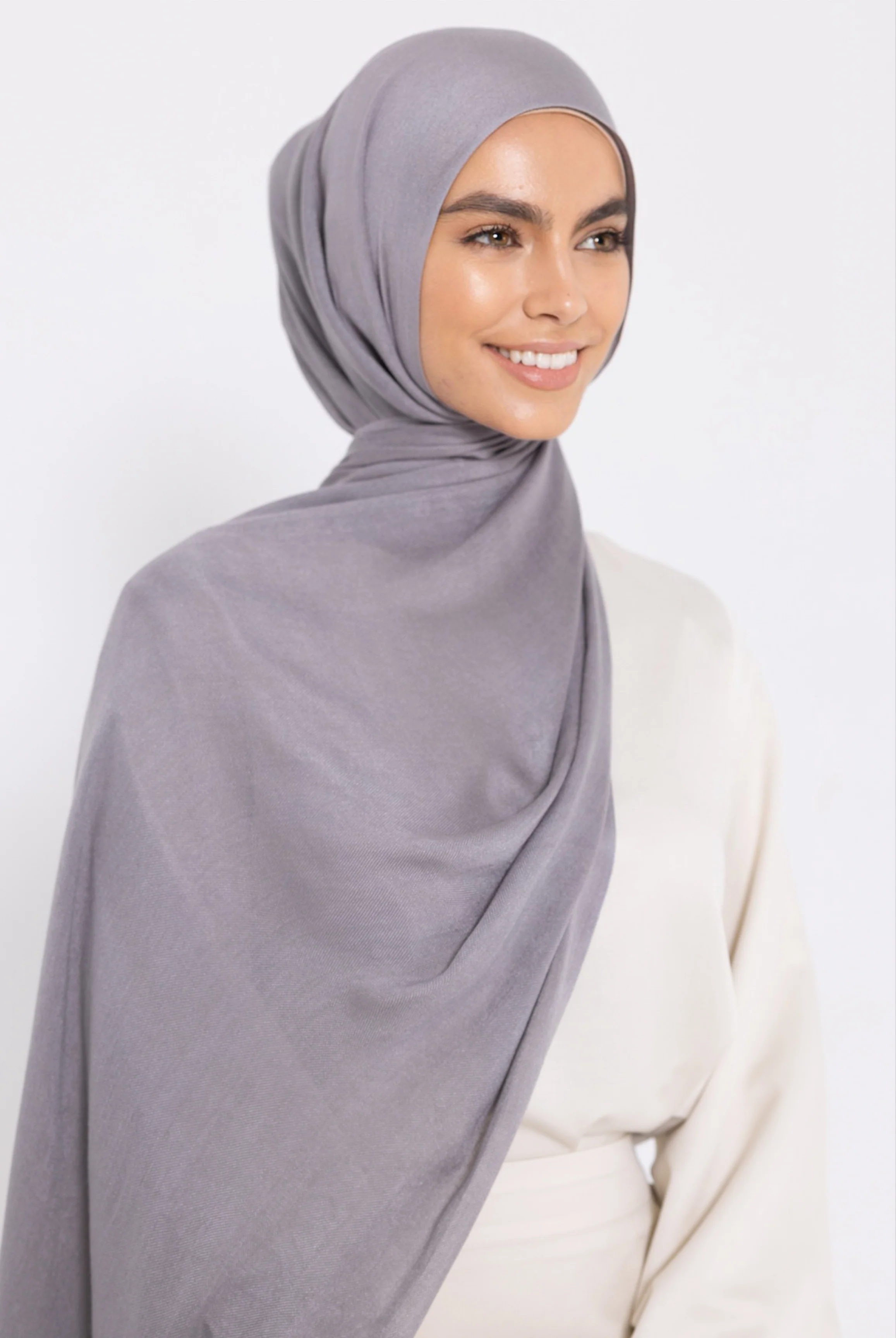 Premium Viscose Hijab - Froth - Image 2
