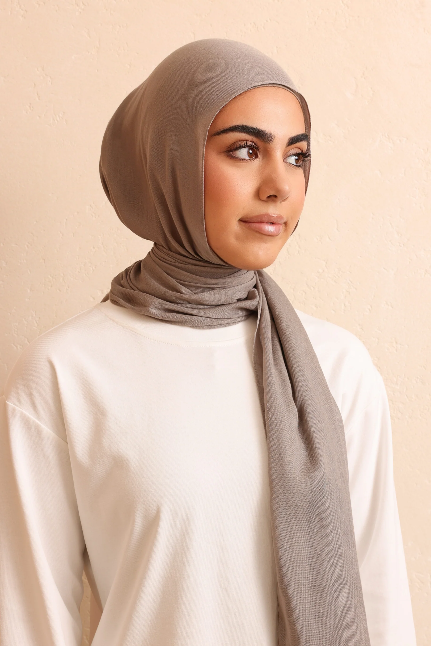 Single Stitched Modal Hijab - Ash - Image 2
