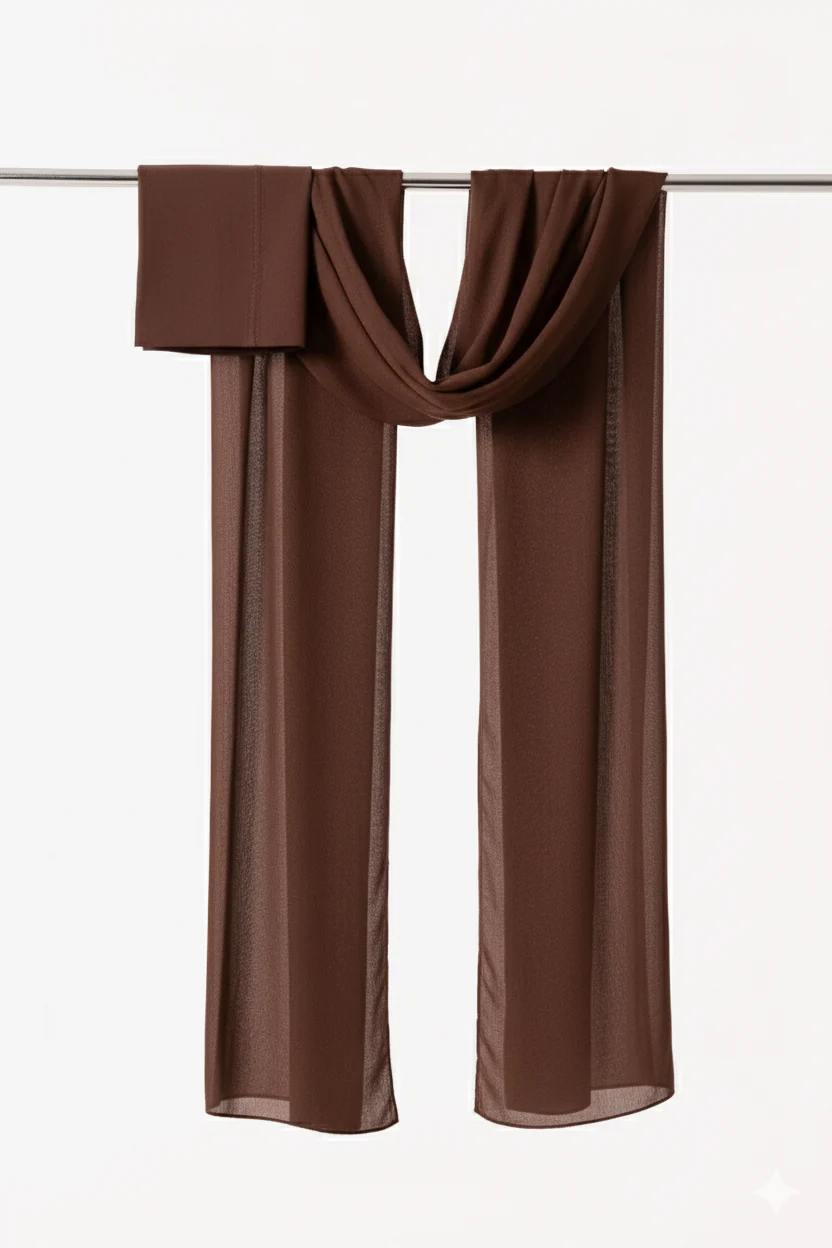 Single Stitched Modal Hijab Set - Tiramisu