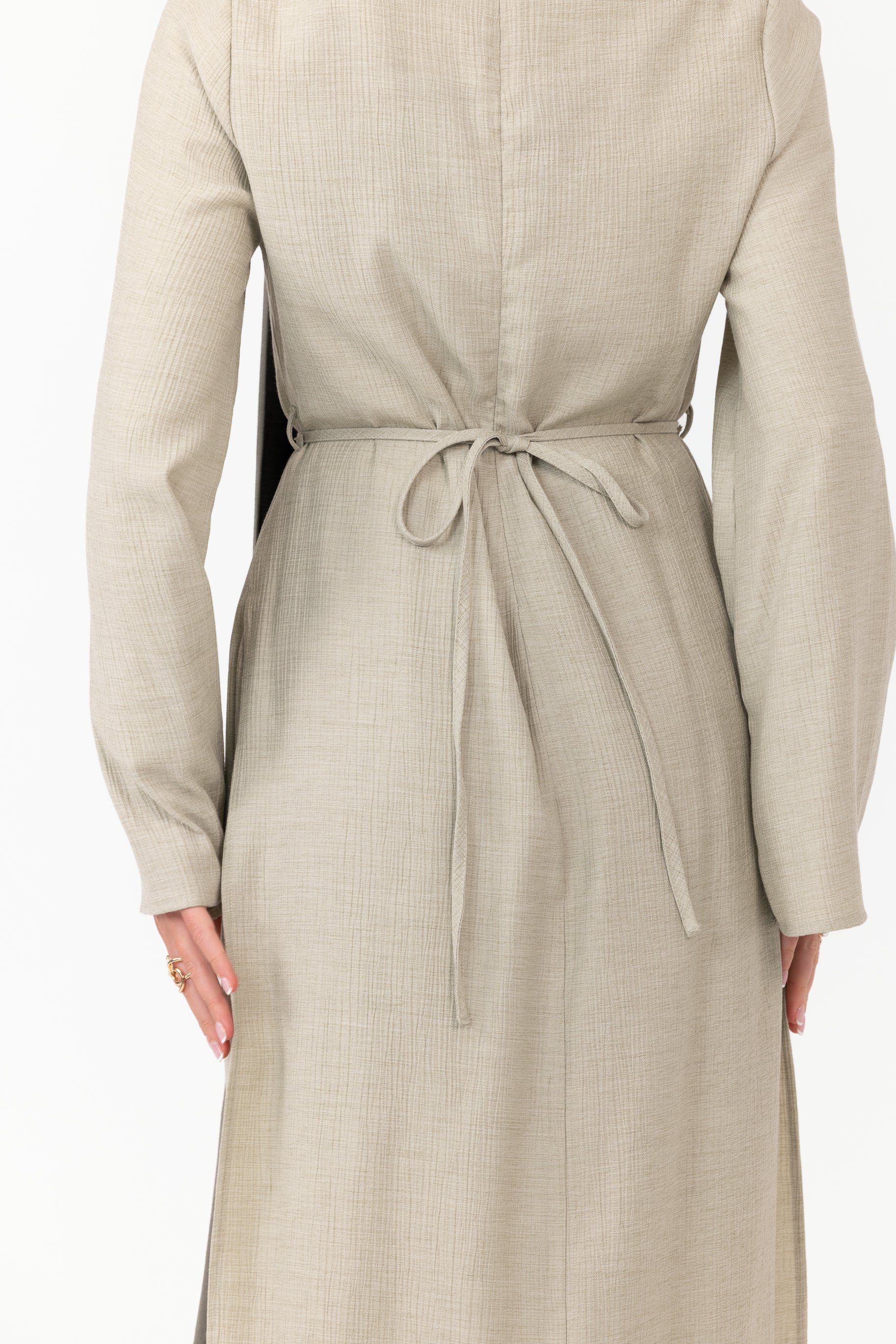Yara Crinkle Split Tunic - Pistachio - Image 3