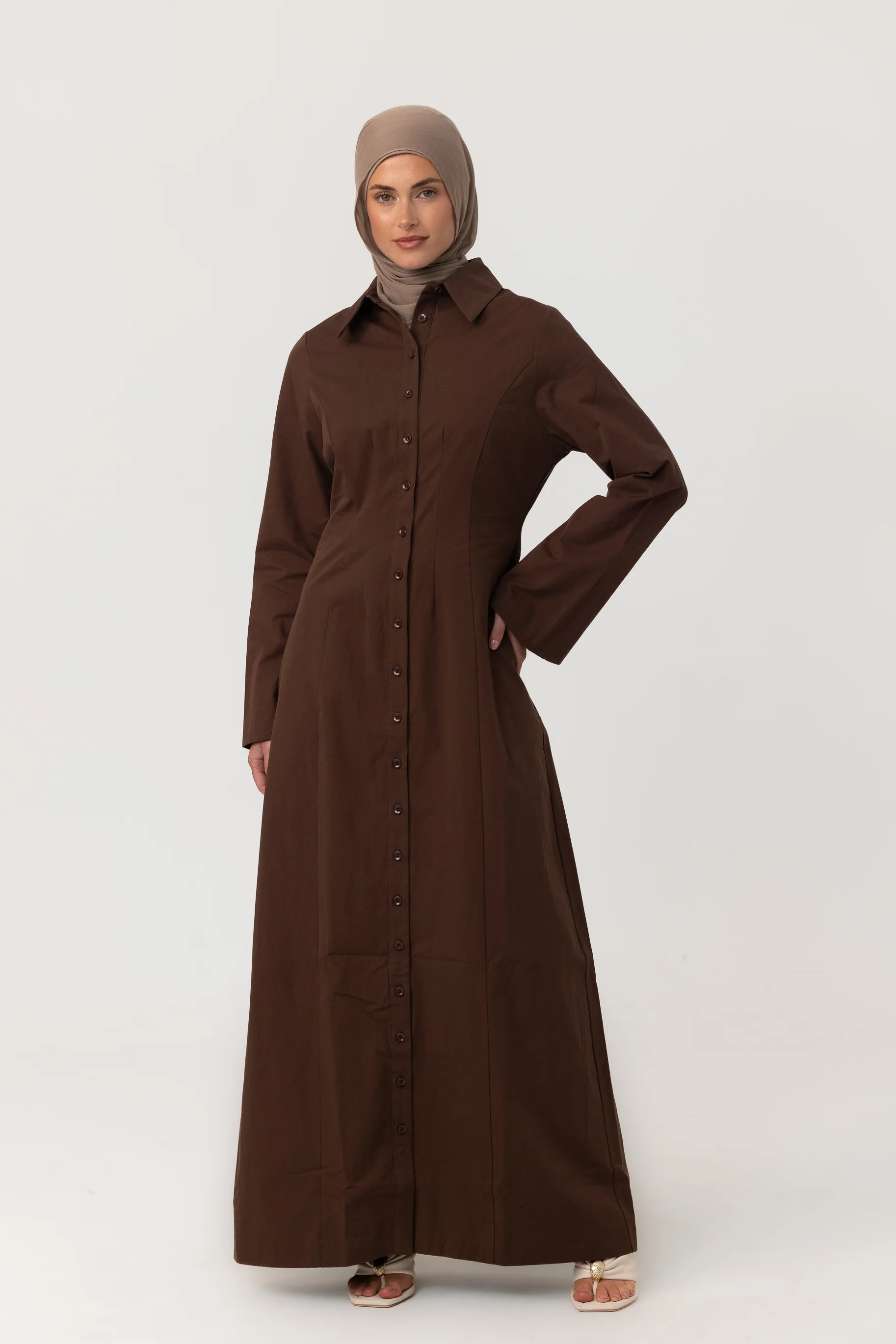 Sunday Shirt Dress - Espresso - Image 2